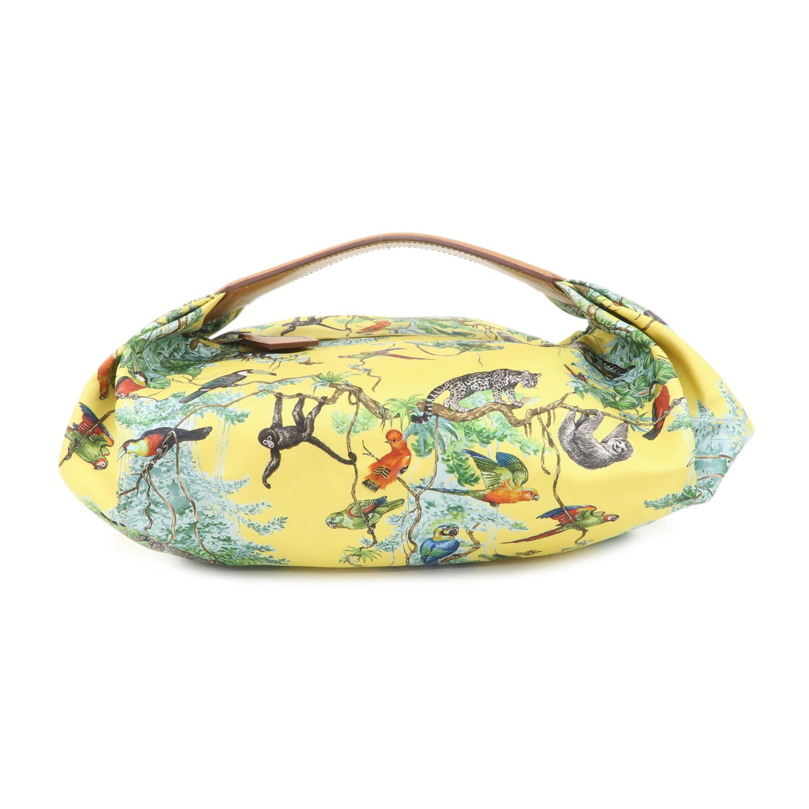 HERMES-Silk-Vache-Hunter-Balsoie-Handbag-Jaune-Naples