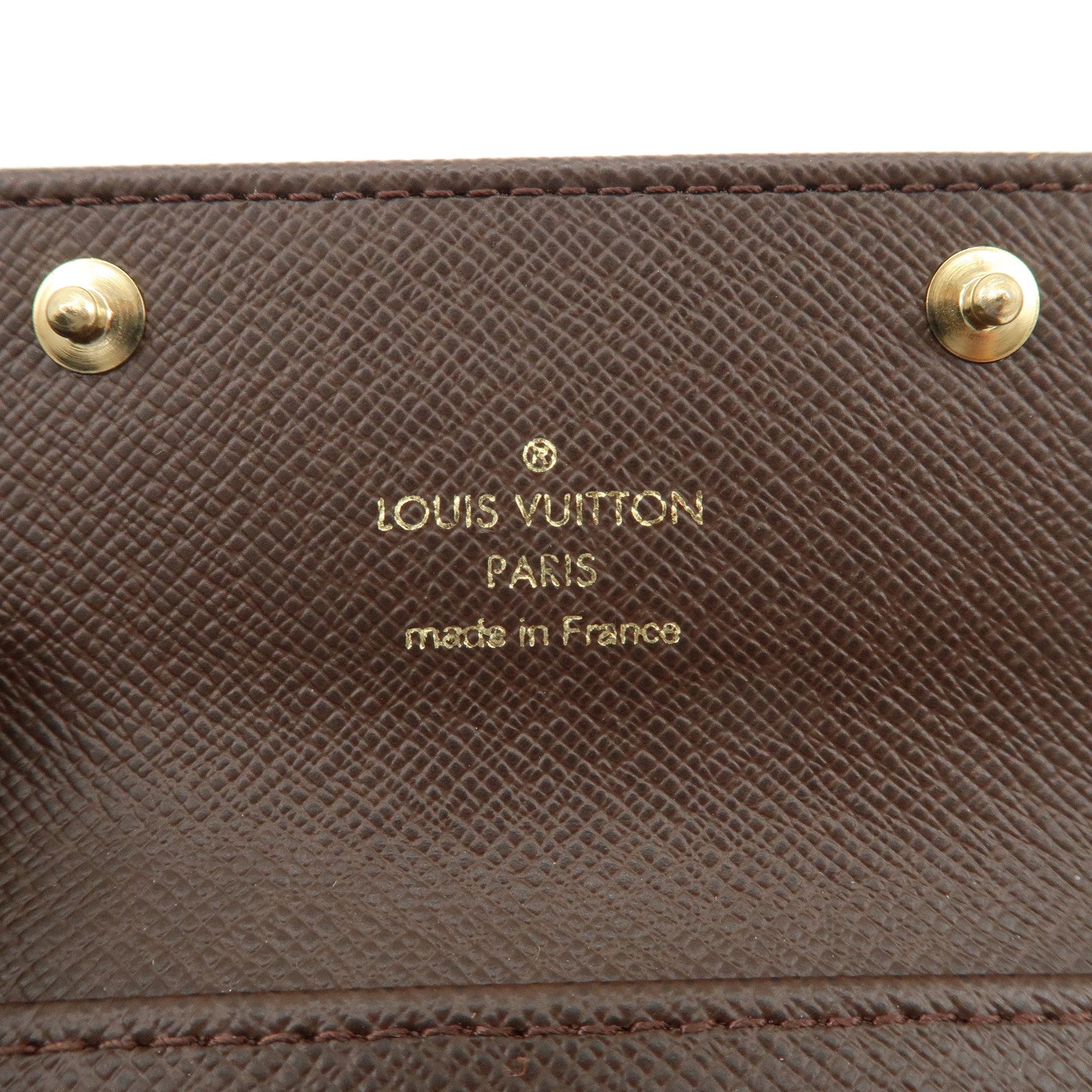 Louis Vuitton Monogram Mini Lin Multicles 4 Key Case Ebene M95231 Used