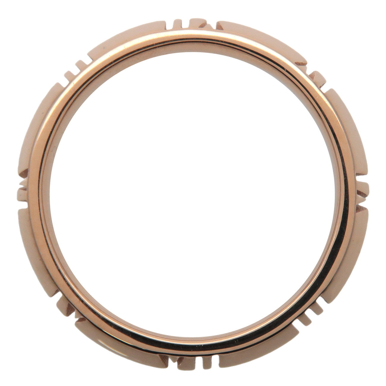 Tiffany&Co. Atlas Closed Narrow Ring K18PG 750PG Rose Gold US5