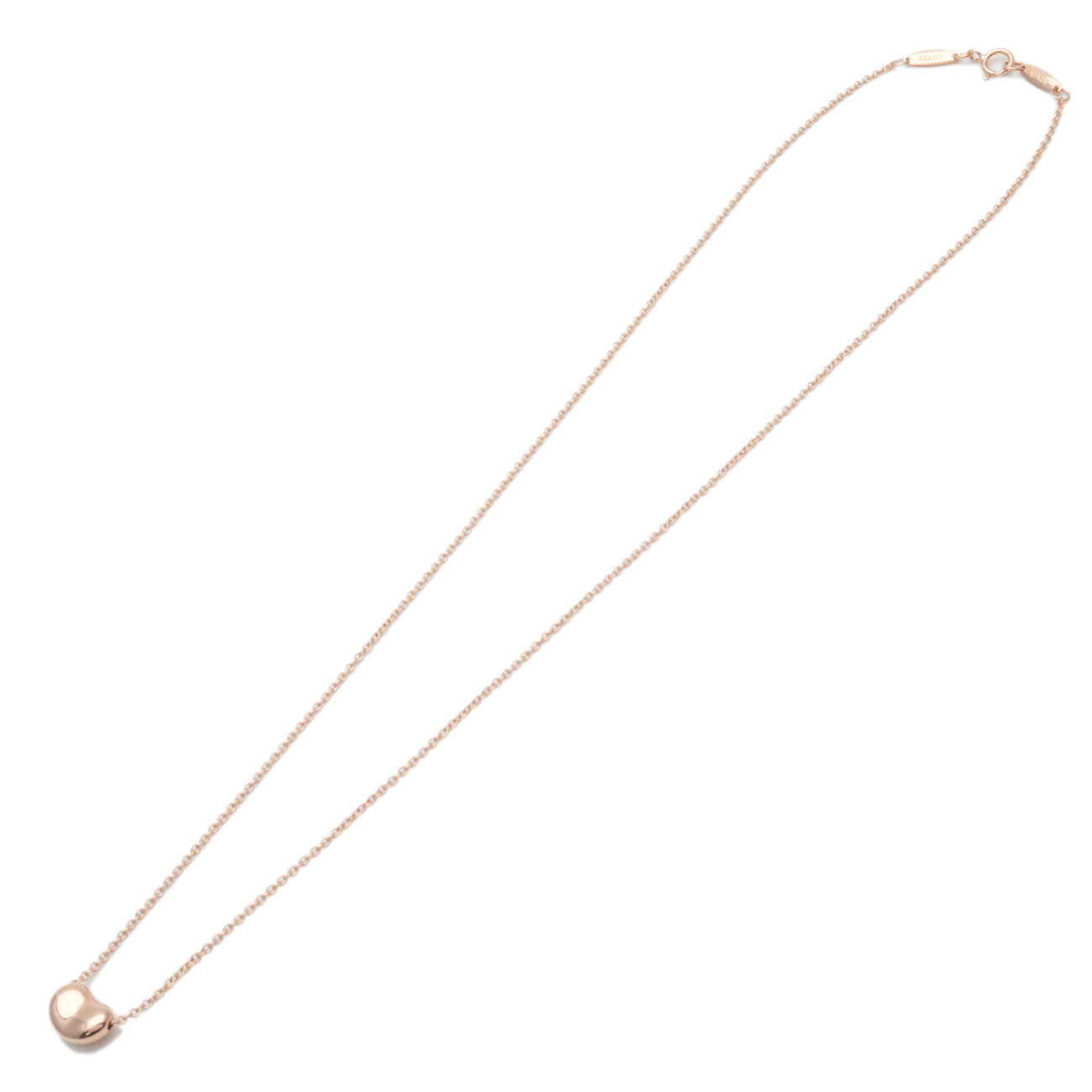 Tiffany&Co. Mini Bean Necklace K18PG 750PG Rose Gold