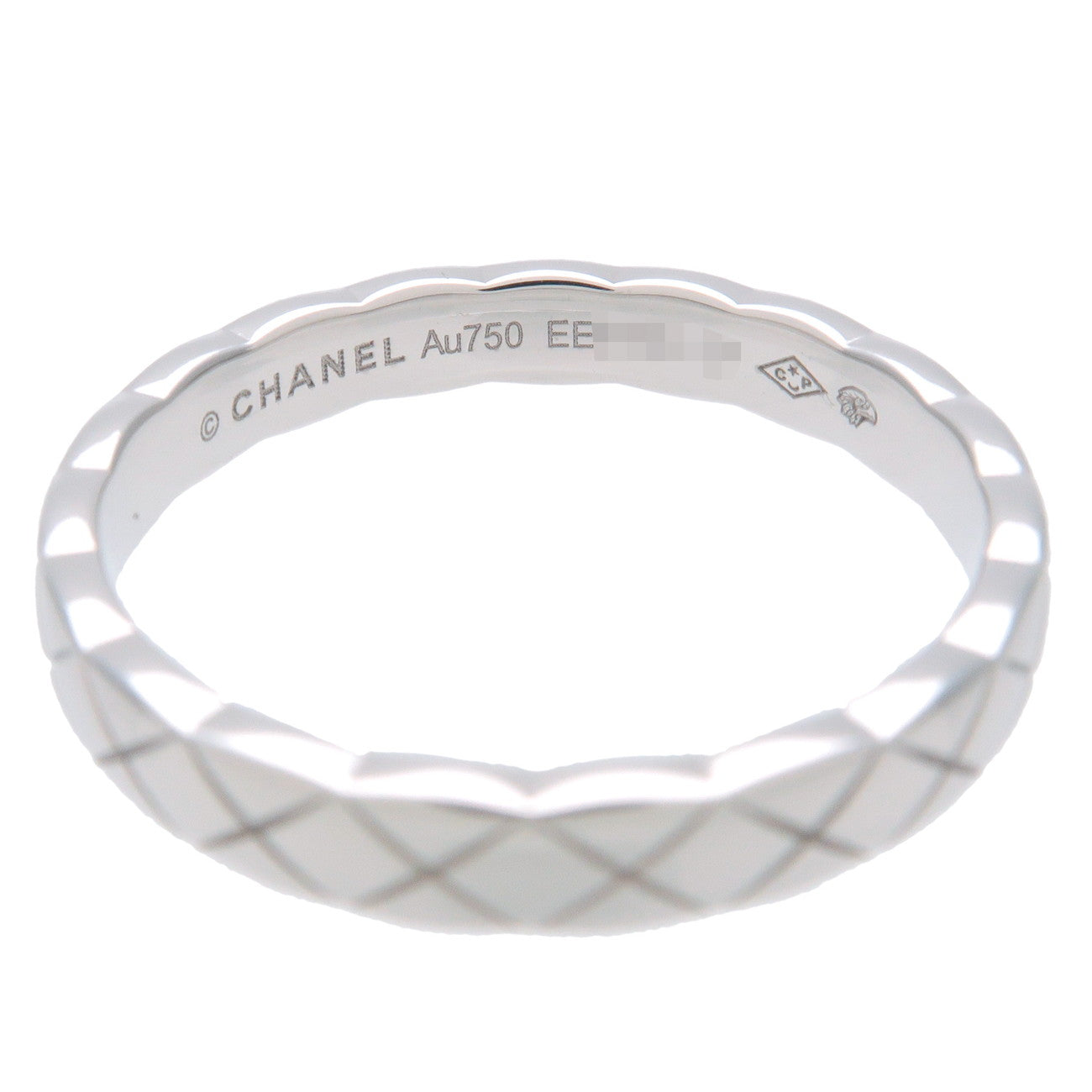 CHANEL Coco Crush Mini Ring K18WG 750WG White Gold #57 US8