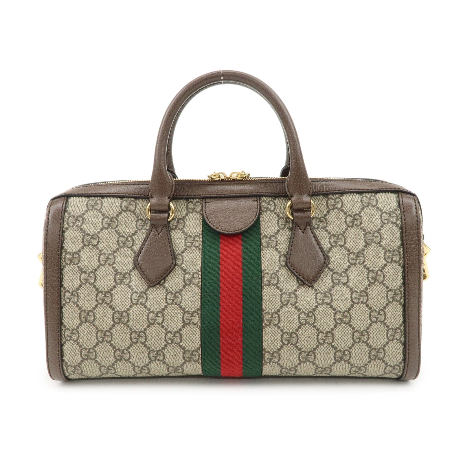 GUCCI Ophidia Sherry GG Supreme Leather 2Way Bag Hand Bag 524532 Used