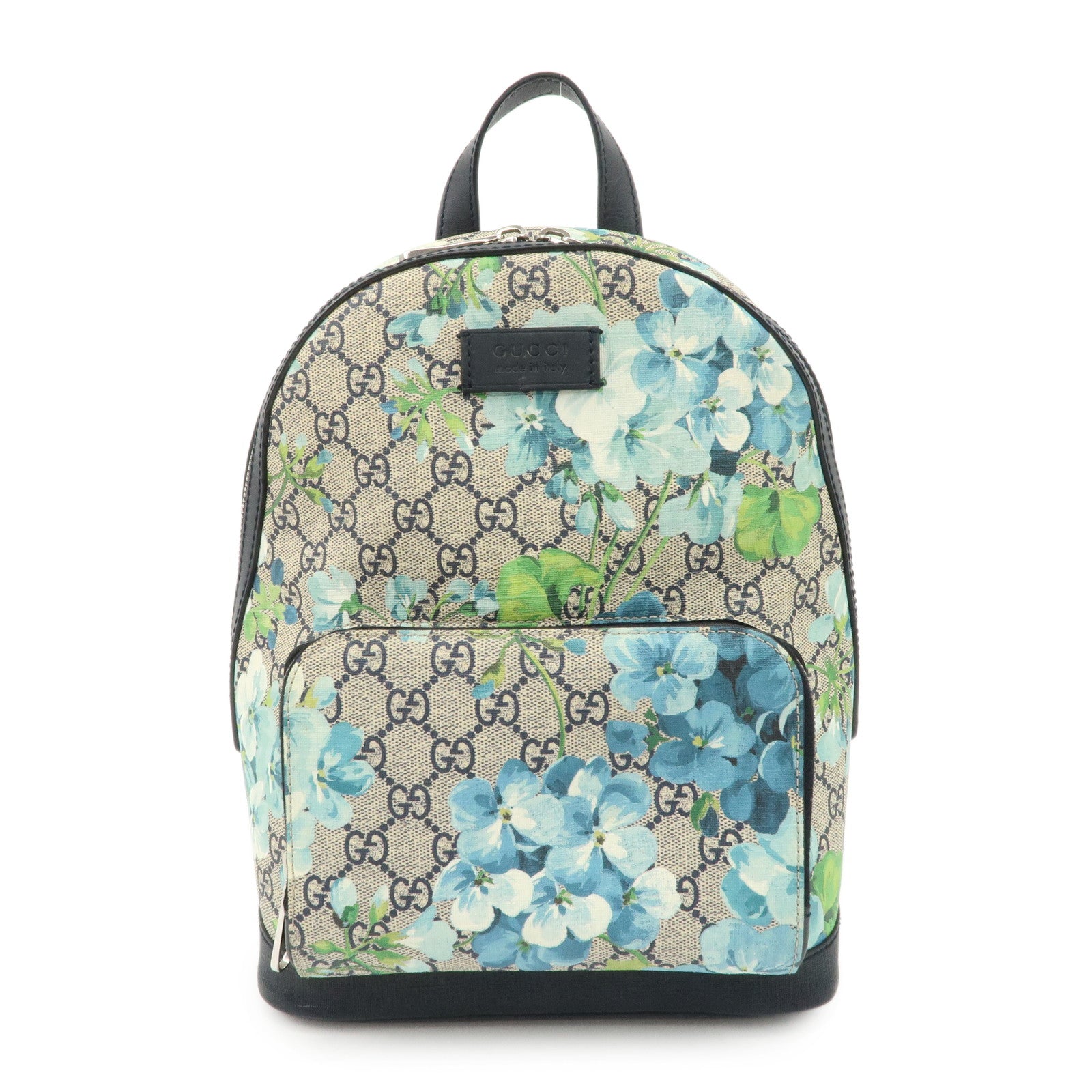 GUCCI-GG-Blooms-GG-Supreme-Leather-Backpack-Beige-Blue-Navy-546327