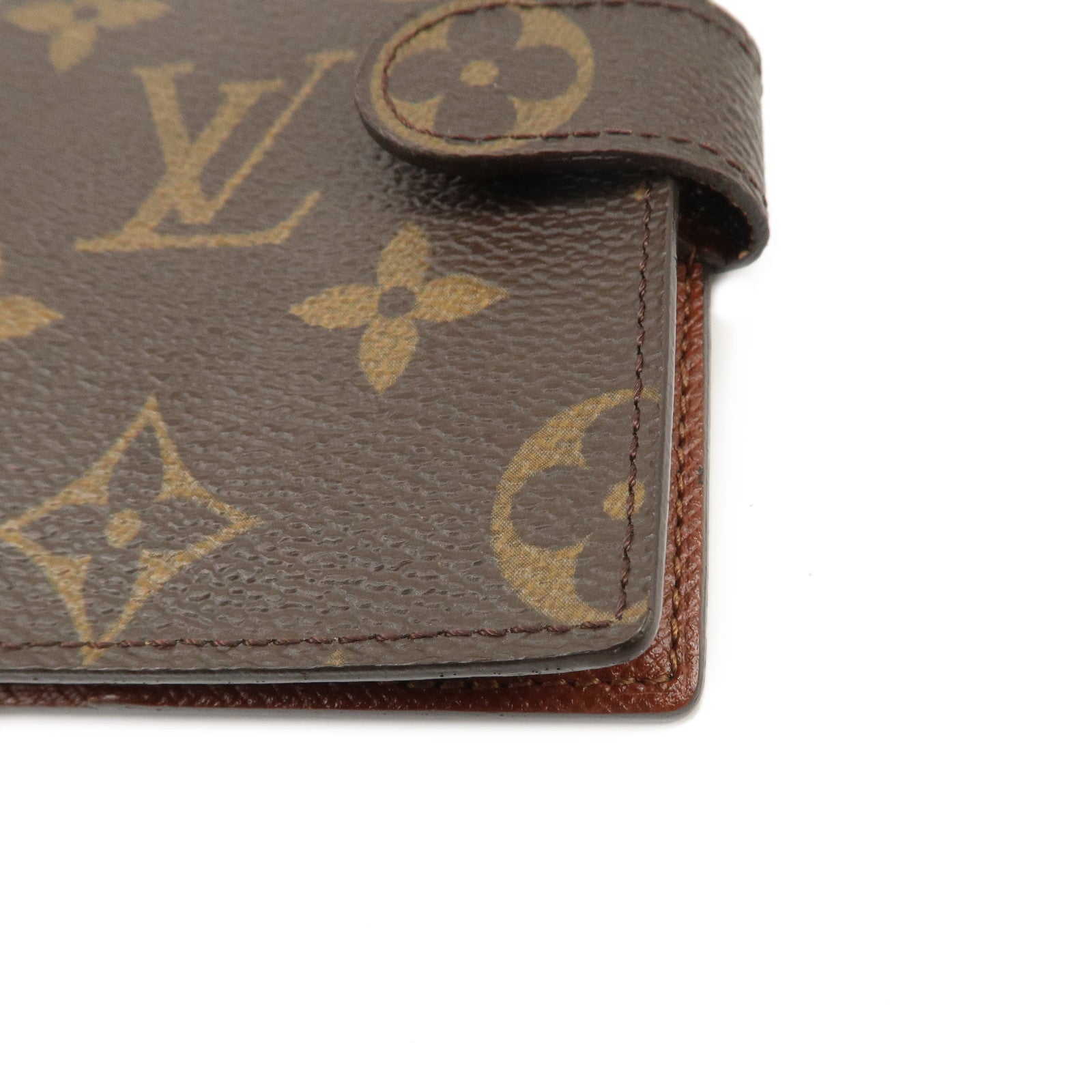 Louis Vuitton Monogram Agenda Mini Planner Cover Brown R20007 Used