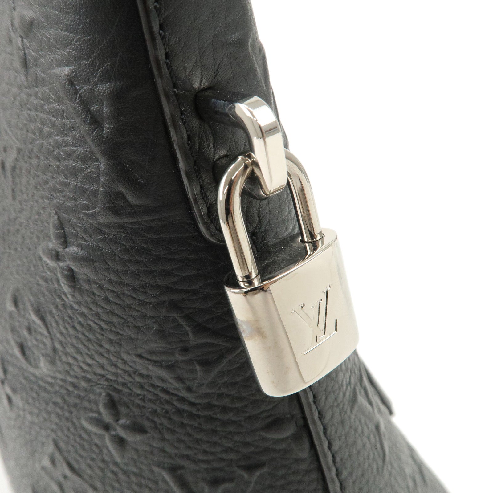 Louis Vuitton Monogram Lock It Revelation Hand Bag Noir M40771 Used