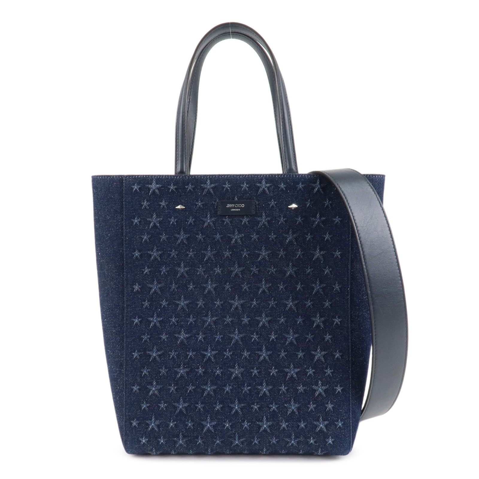 JIMMY-CHOO-Denim-Leather-Lenny-North-South-2Way-Tote-Bag-Indigo