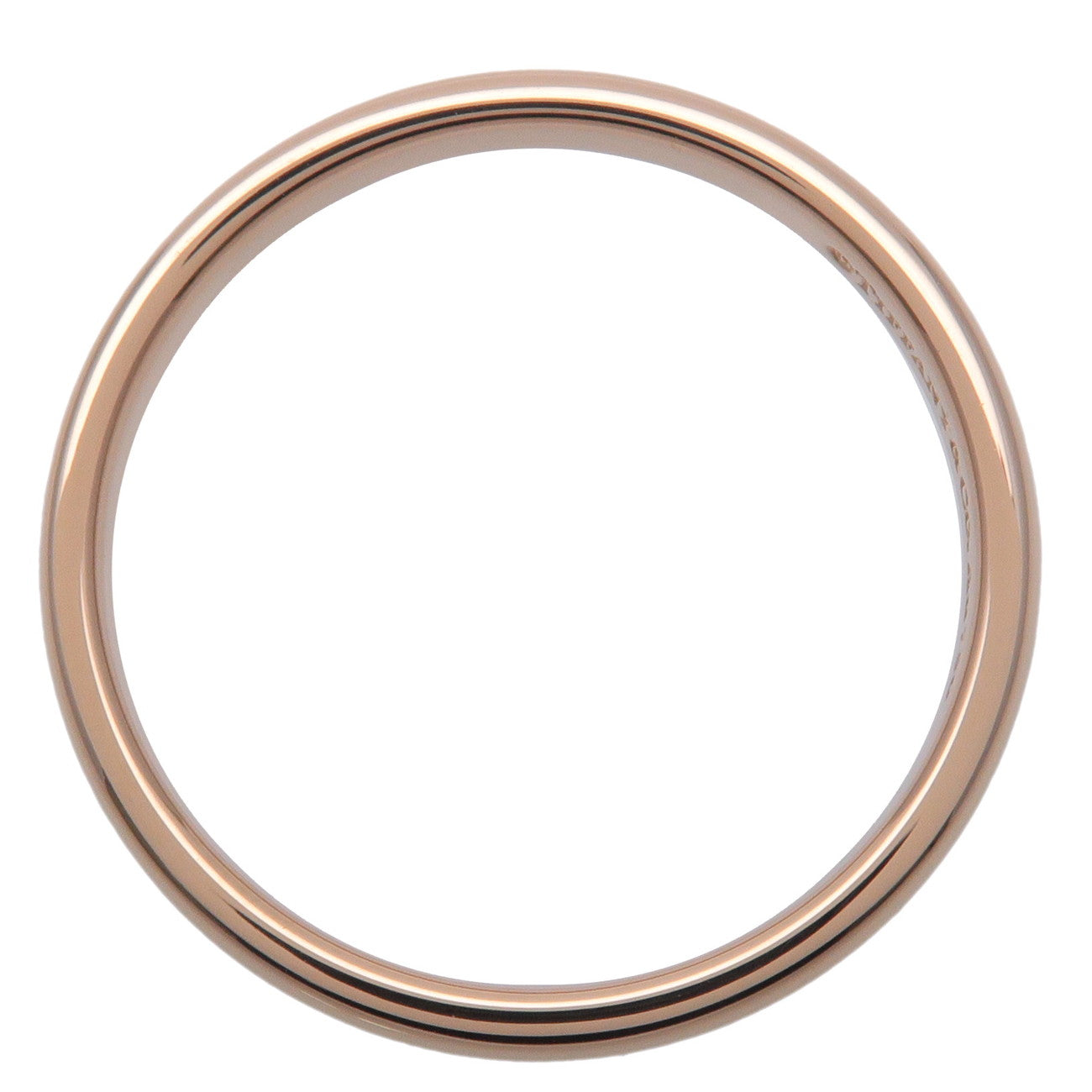 Tiffany&Co. Classic Band Ring K18PG 750PG RoseGold US8 EU56.5 Used