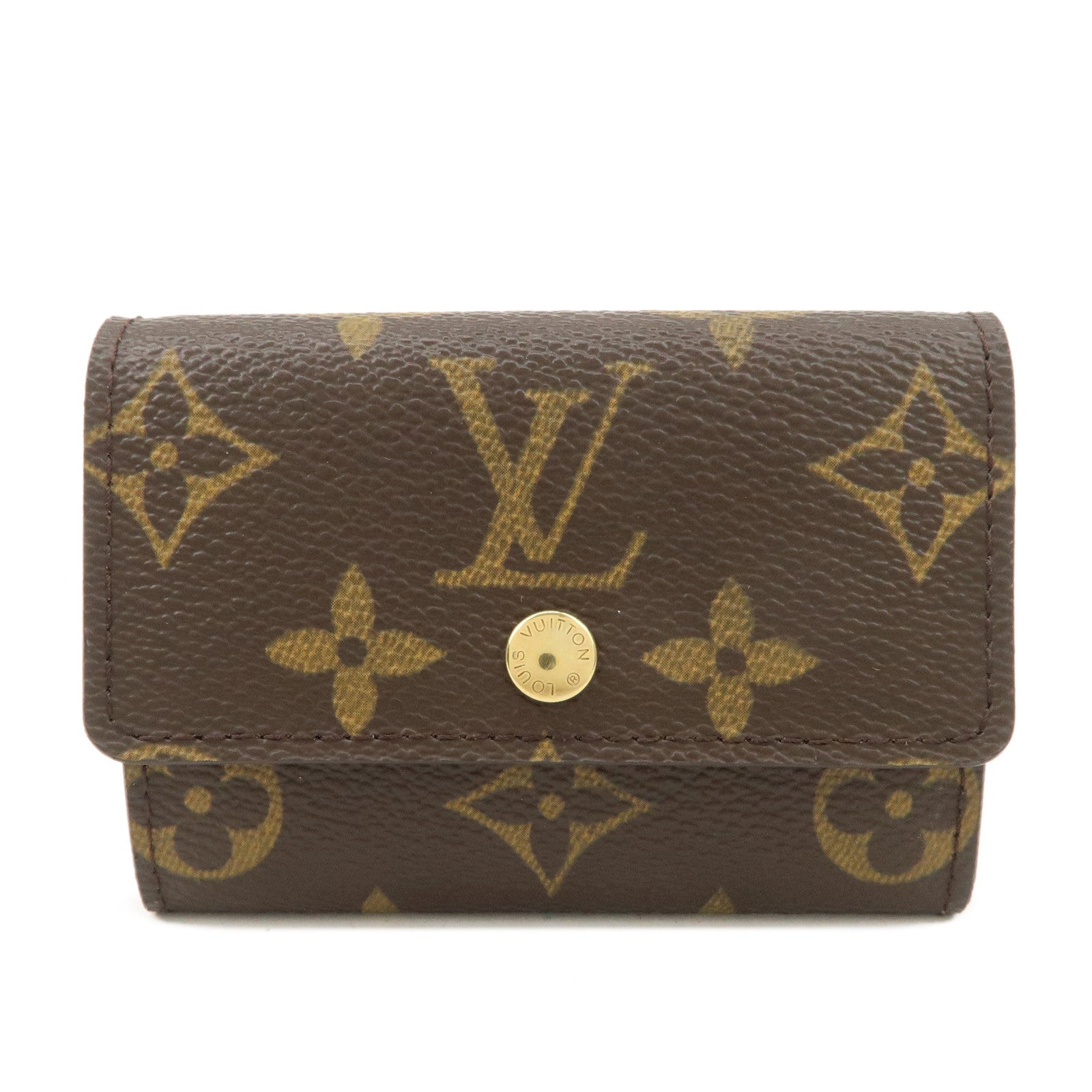 Louis-Vuitton-Monogram-Porte-Monnaie-Plat-Coin-Case-M61930