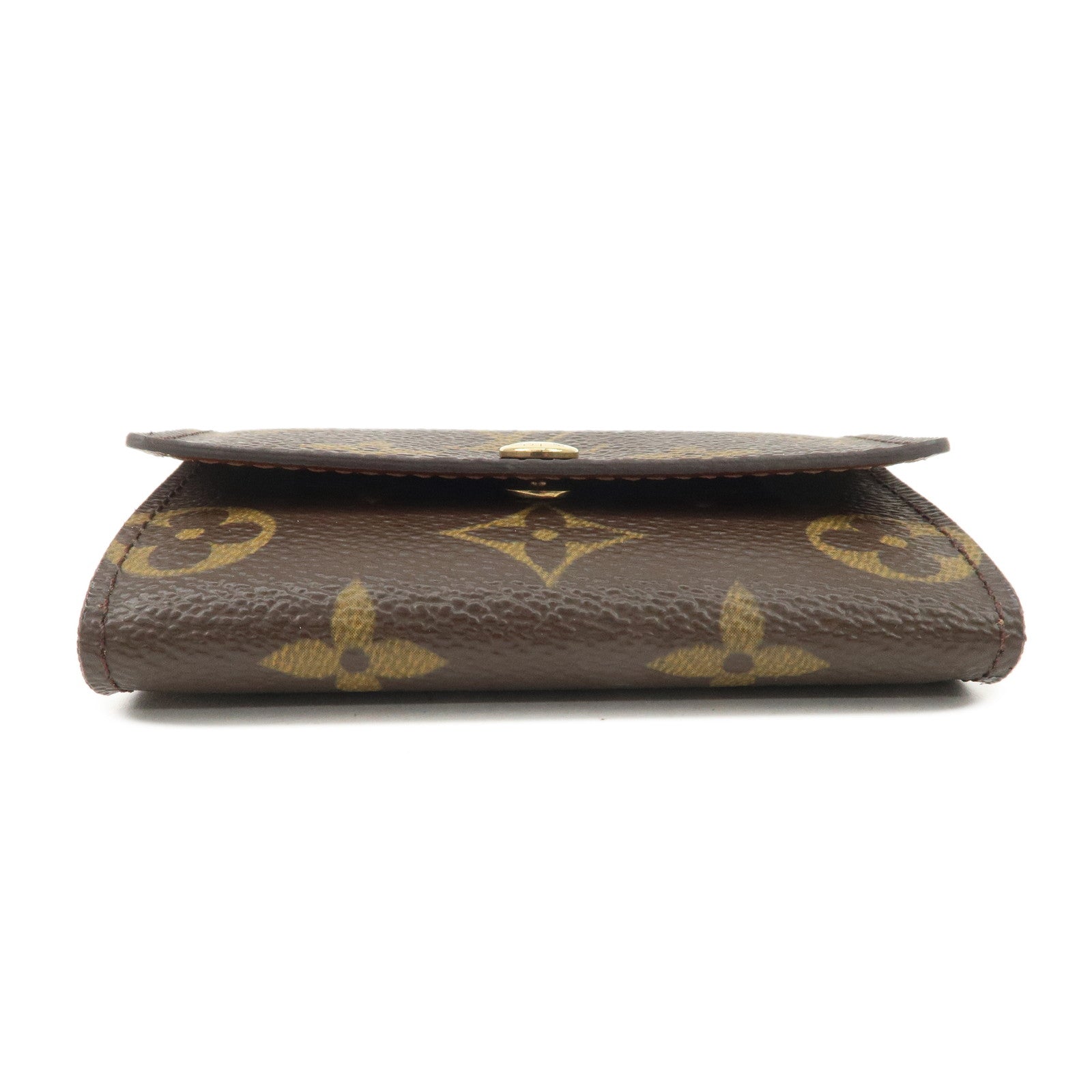 Louis Vuitton Monogram Porte Monnaie Plat Coin Case M61930 Used