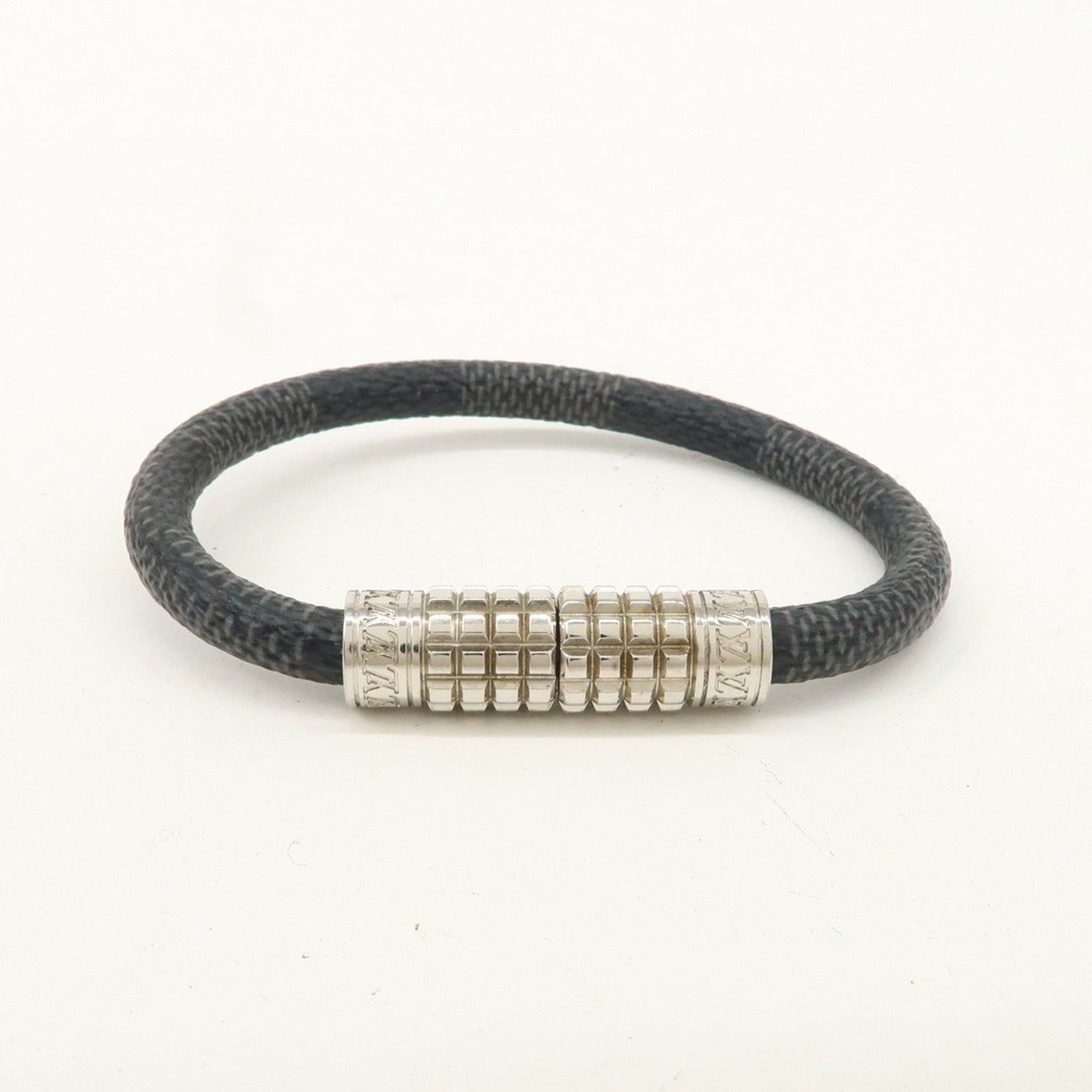 Louis Vuitton Damier Graphite Bracelet Digit Black M6626E