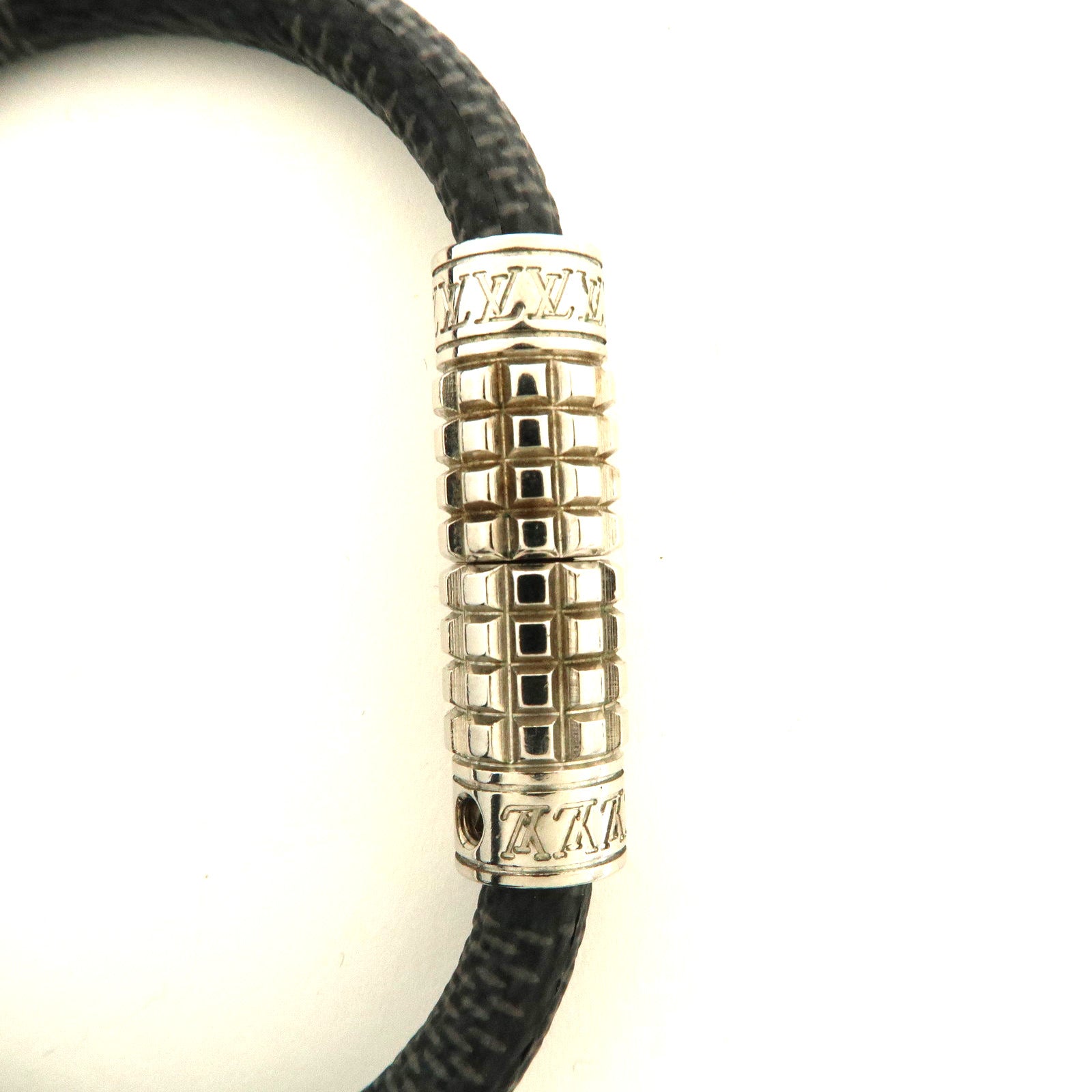 Louis Vuitton Damier Graphite Bracelet Digit Black M6626E