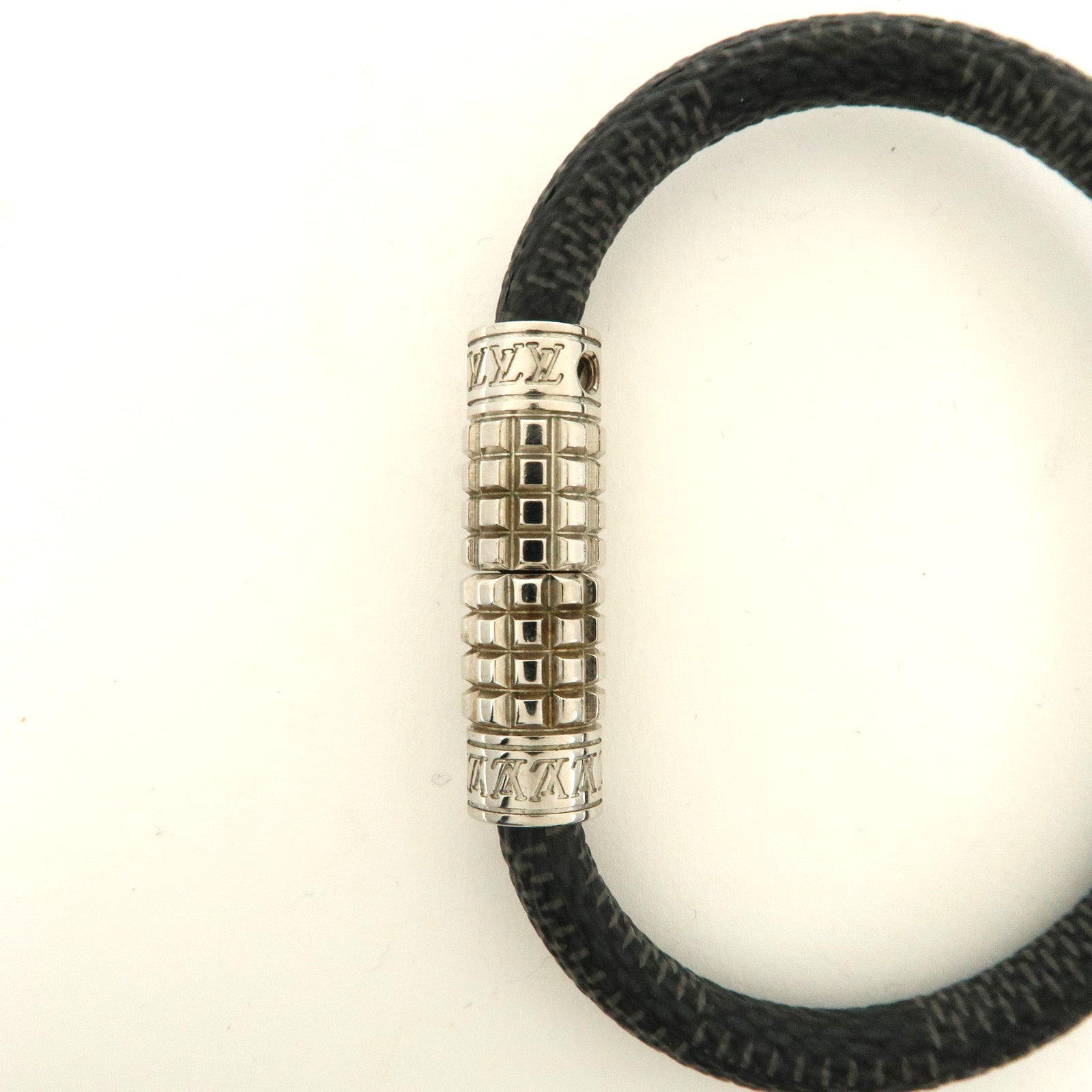 Louis Vuitton Damier Graphite Bracelet Digit Black M6626E