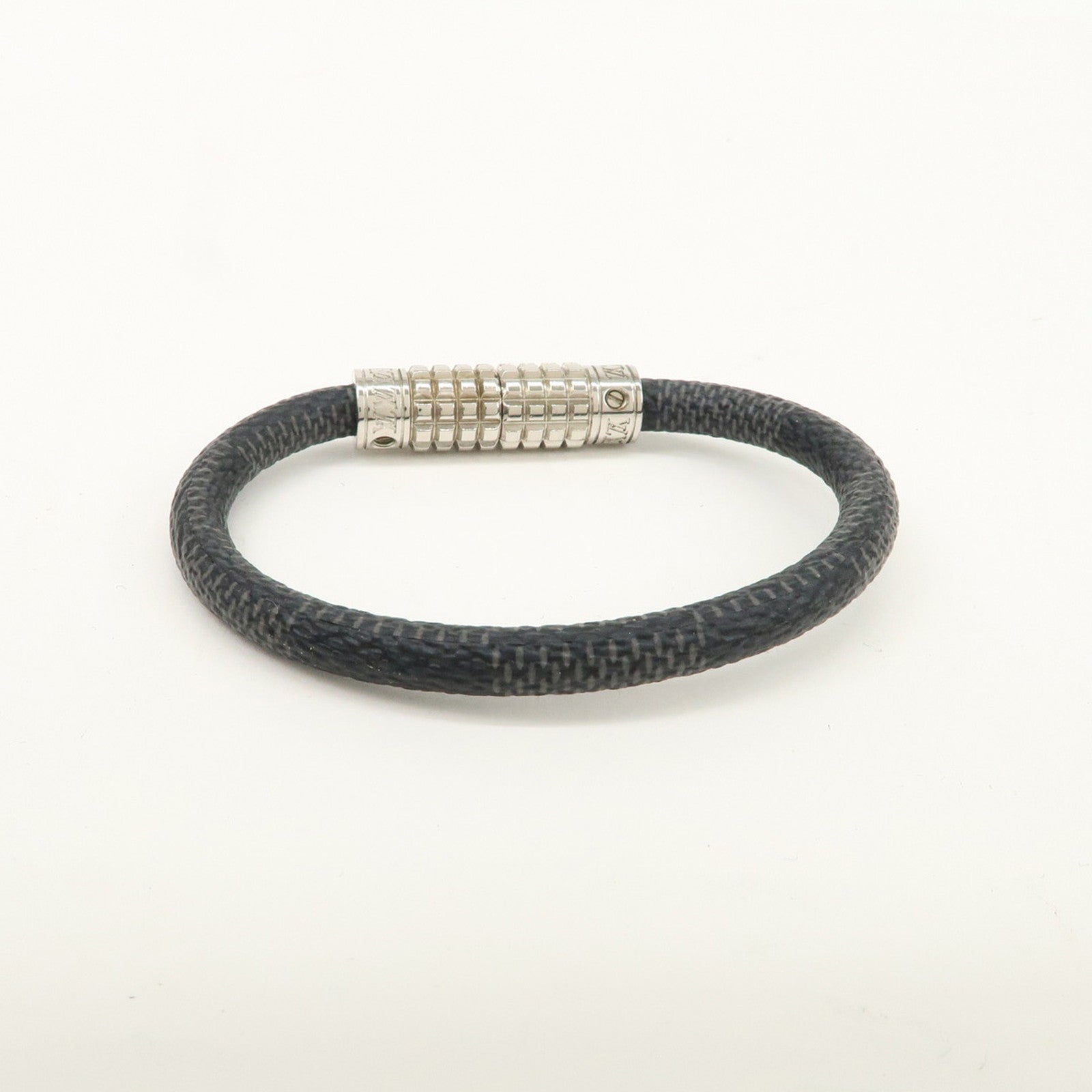 Louis Vuitton Damier Graphite Bracelet Digit Black M6626E