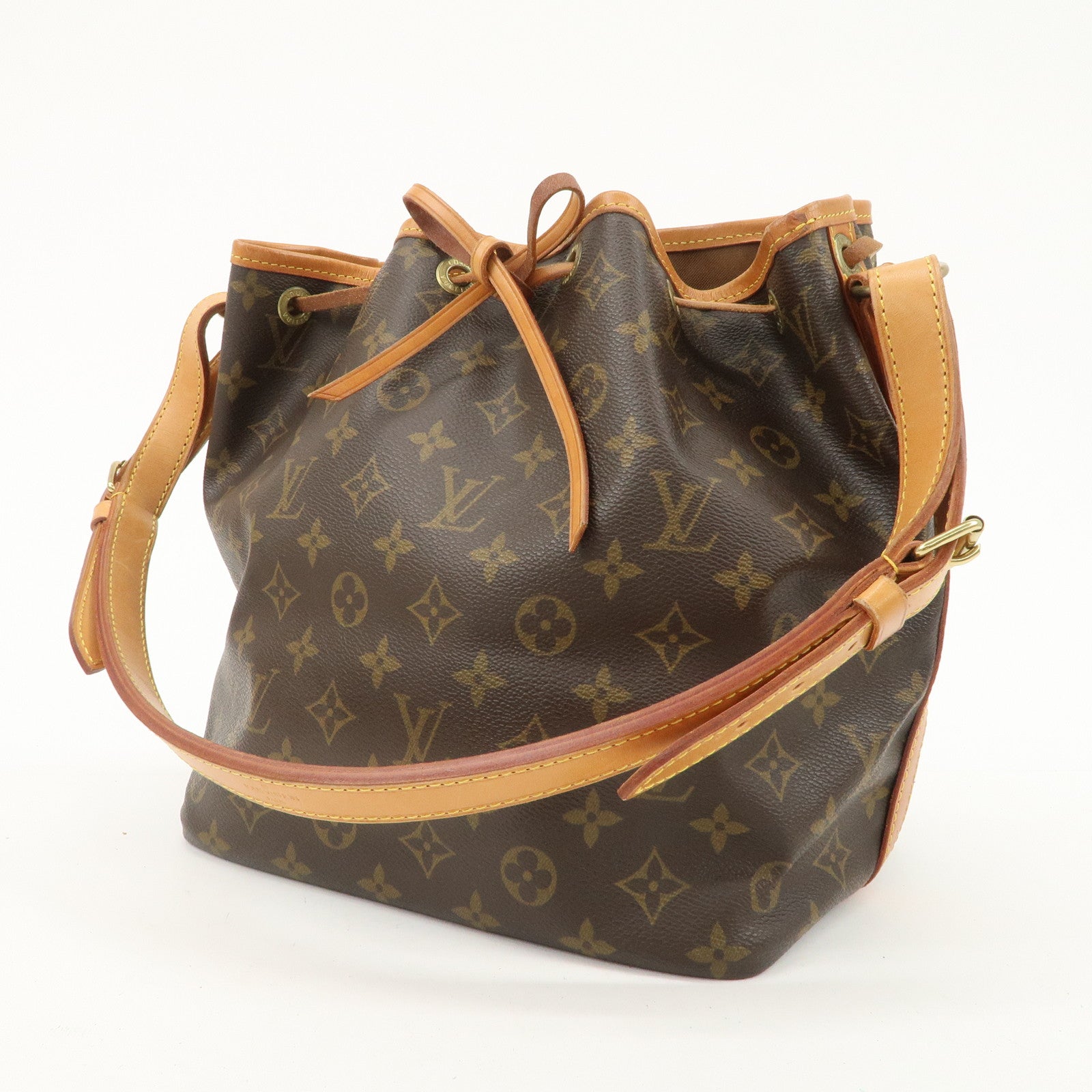 Louis Vuitton Monogram Petit Noe Shoulder Bag Brown M42226 Used