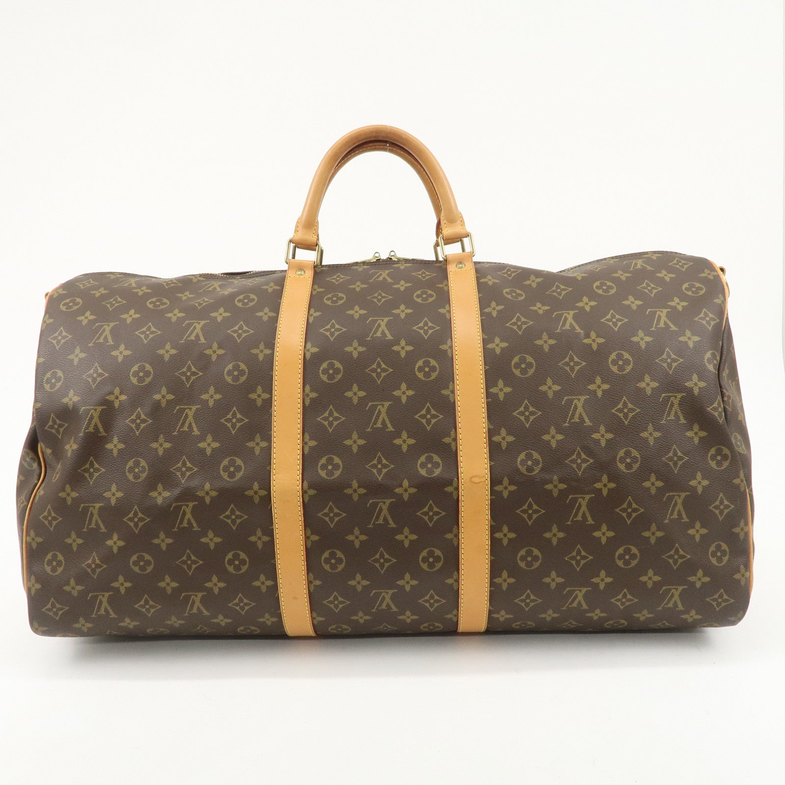 Louis Vuitton Monogram Keep All Bandouliere 60 Bag Brown M41412 Used