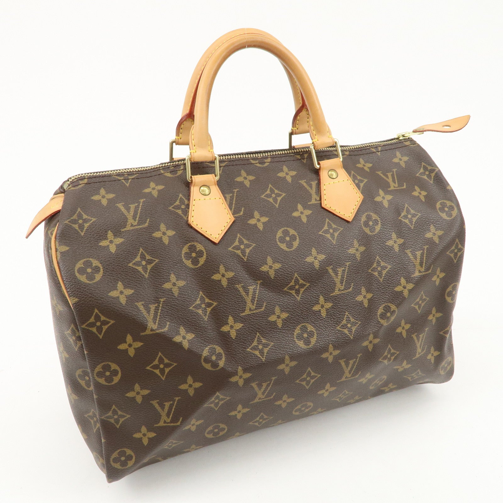 Louis Vuitton Monogram Speedy 35 Hand Bag Boston Bag M41524 Used