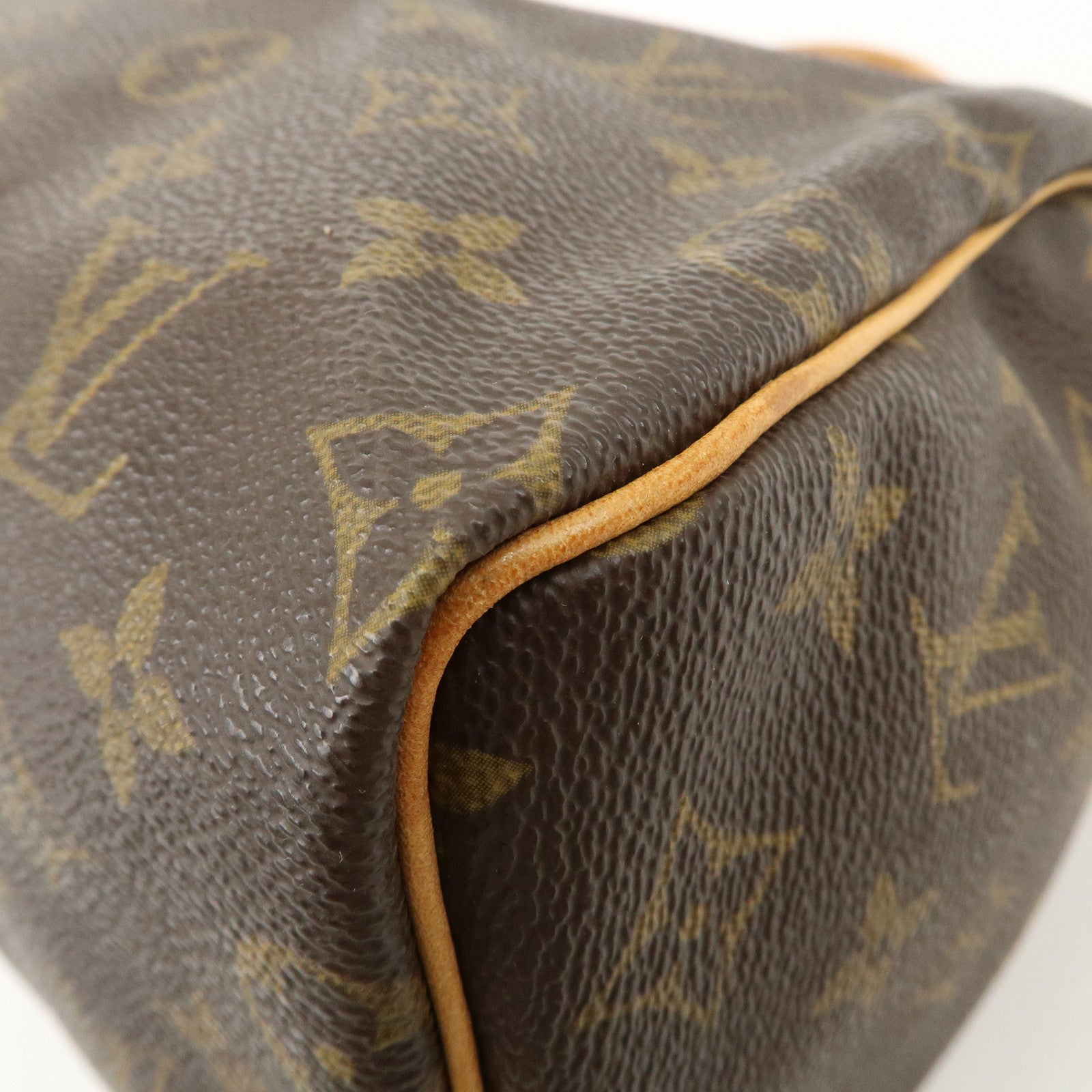 Louis Vuitton Monogram Speedy 25 Hand Bag Boston Bag Brown M41528 Used