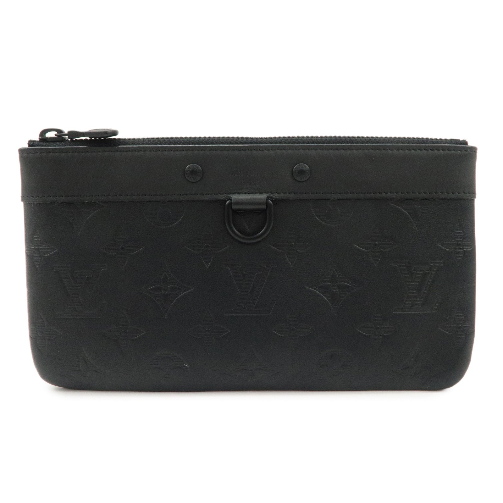 Louis Vuitton Monogram Shadow Pochette Discovery PM Black M44335 Used