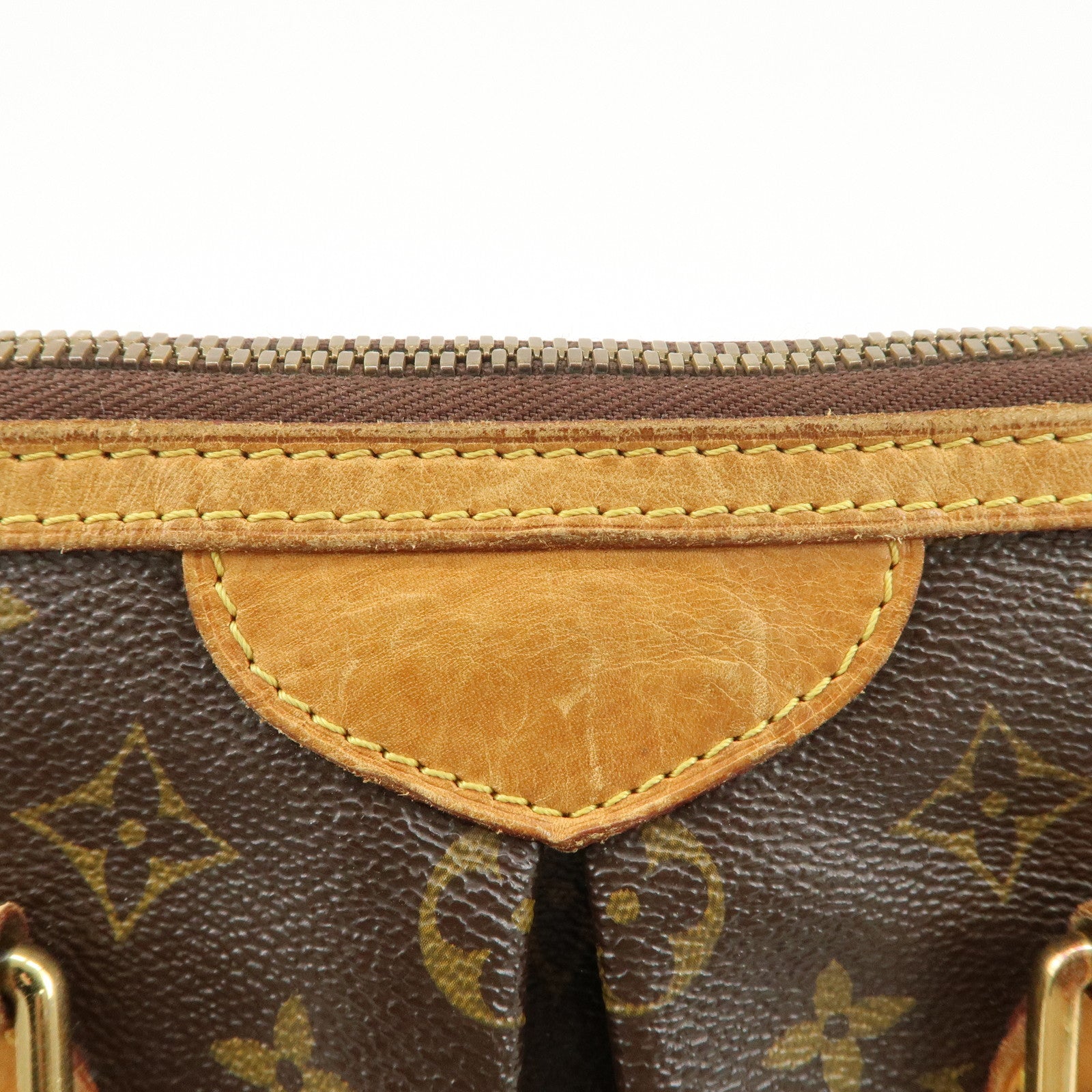 Louis Vuitton Monogram Palermo PM 2Way Hand Bag Brown M40145 Used