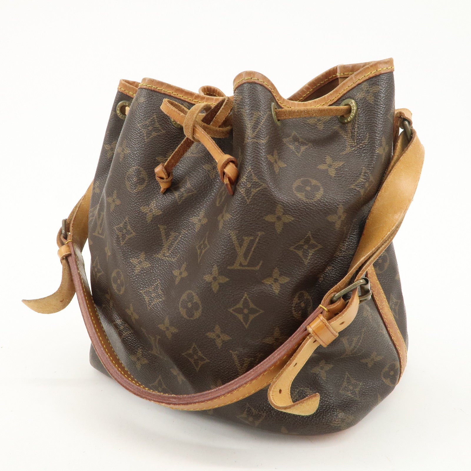 Louis Vuitton Monogram Petit Noe Shoulder Bag Brown M42226 Used