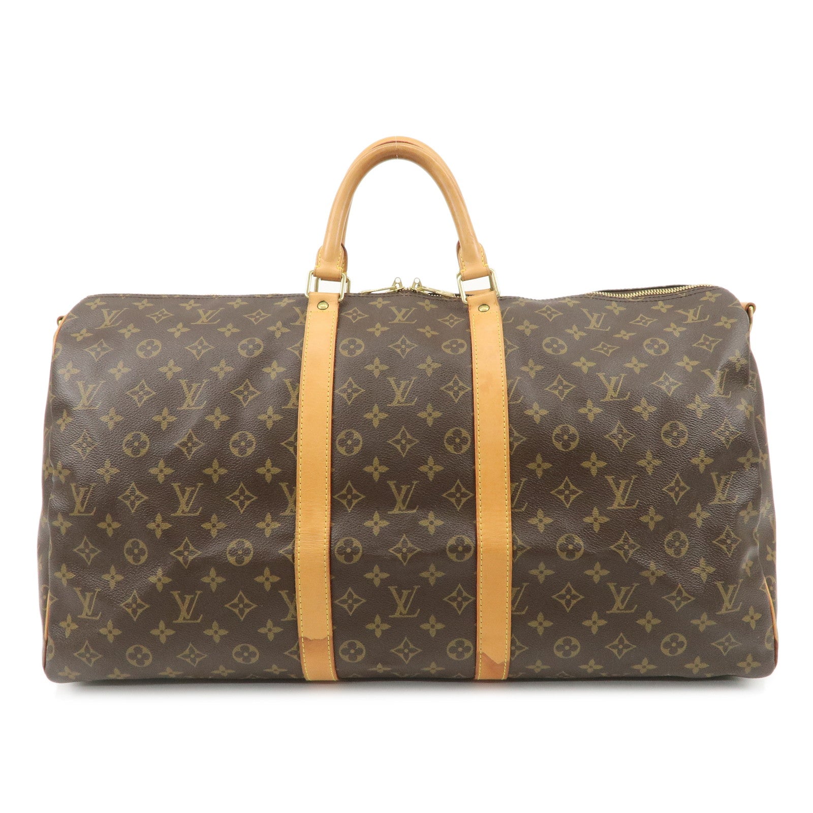 Louis Vuitton Monogram Keep All Bandouliere 55 Bag Brown M41414 Used