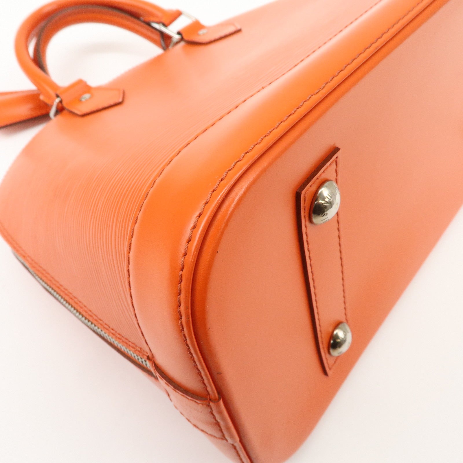 Louis Vuitton Epi Alma PM Hand Bag Pimont Orange M40623 Used