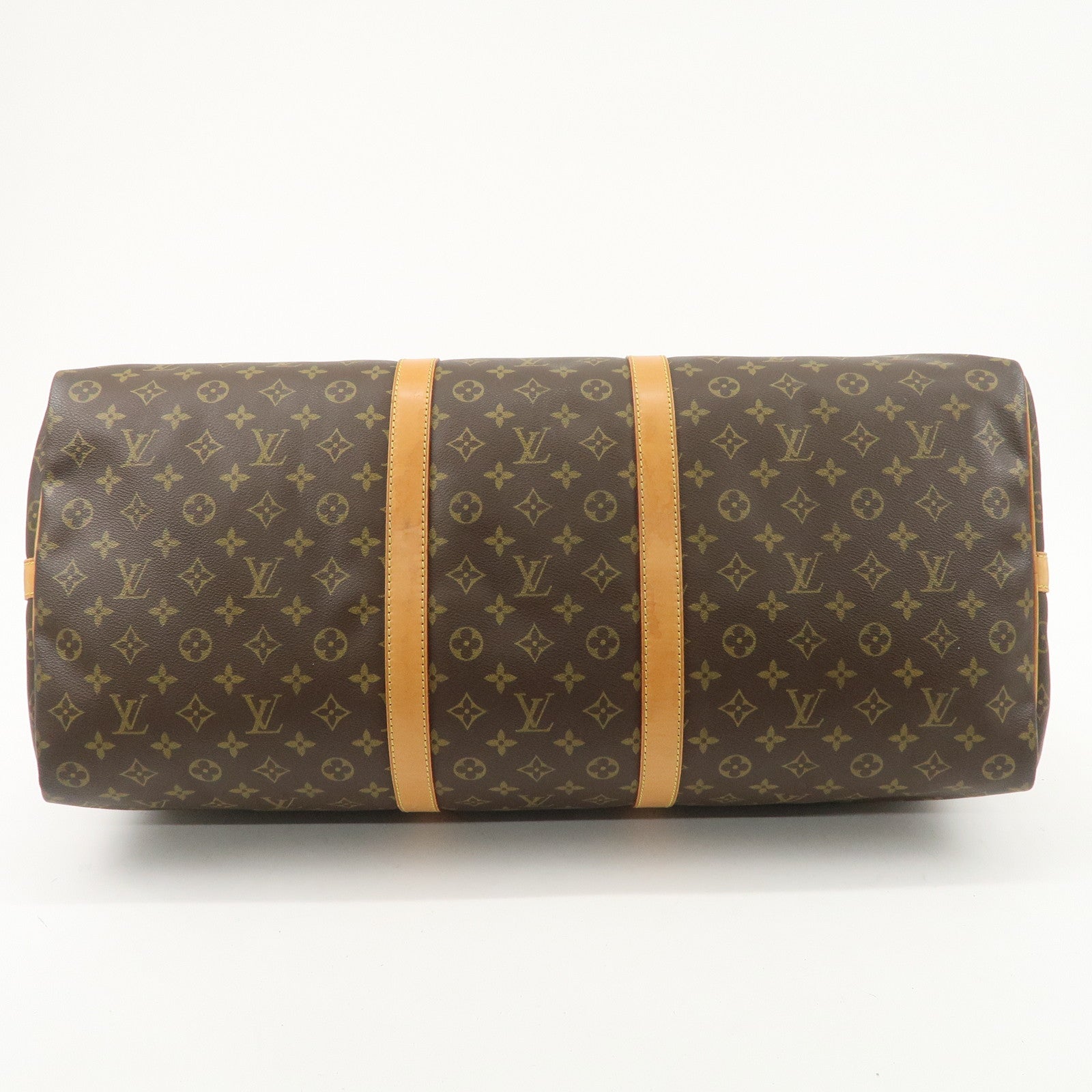 Louis Vuitton Monogram Keep All Bandouliere 60 Bag Brown M41412 Used