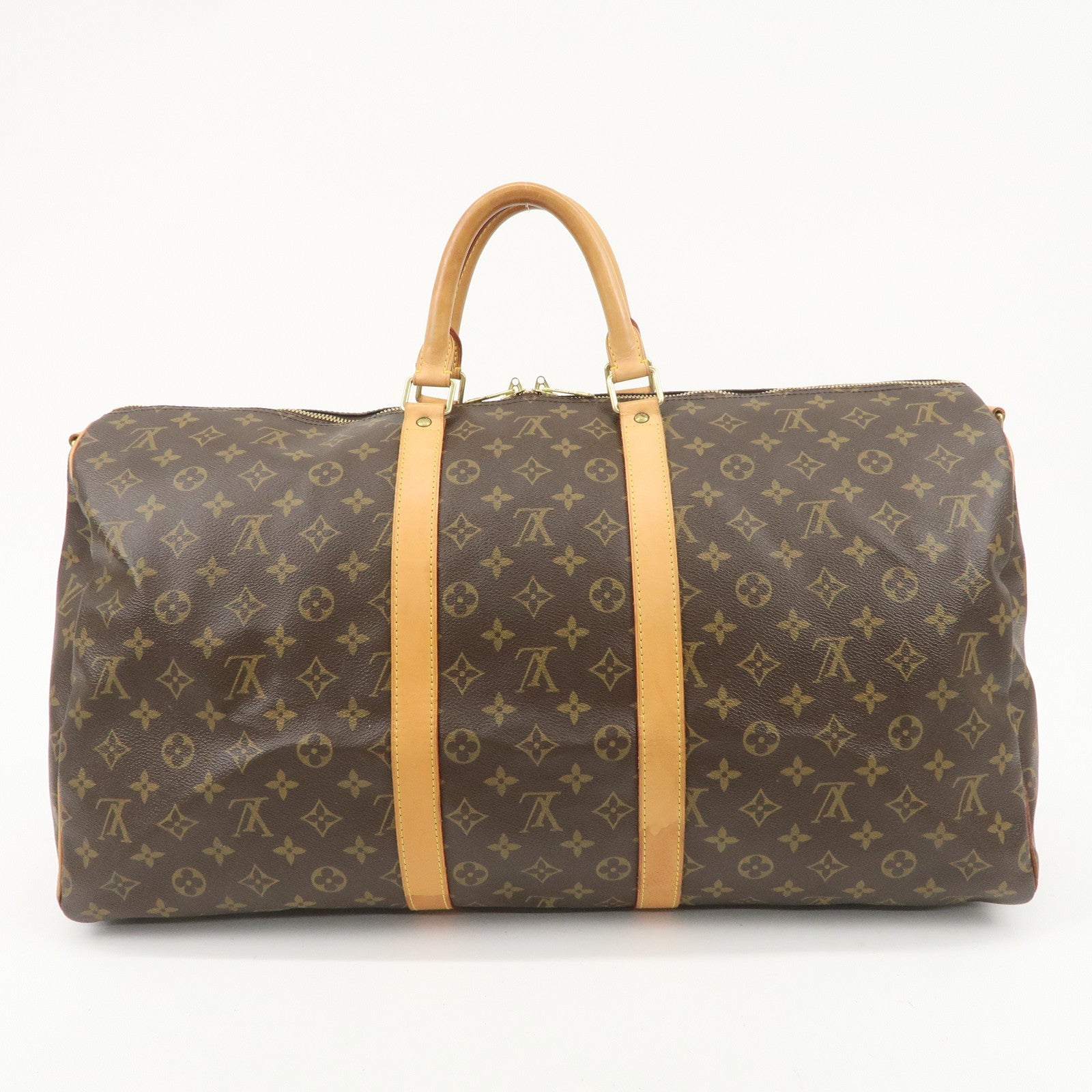 Louis Vuitton Monogram Keep All Bandouliere 55 Bag Brown M41414 Used