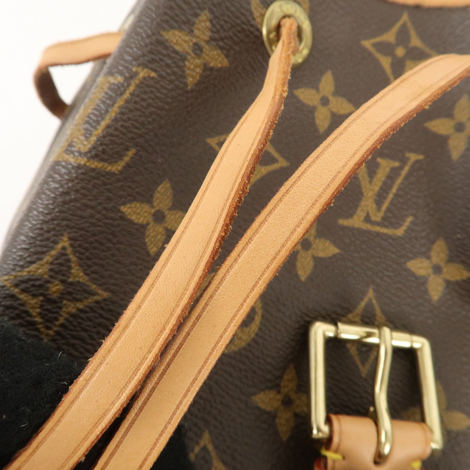 Louis Vuitton Monogram Montsouris GM Back Pack Brown M51135 Used