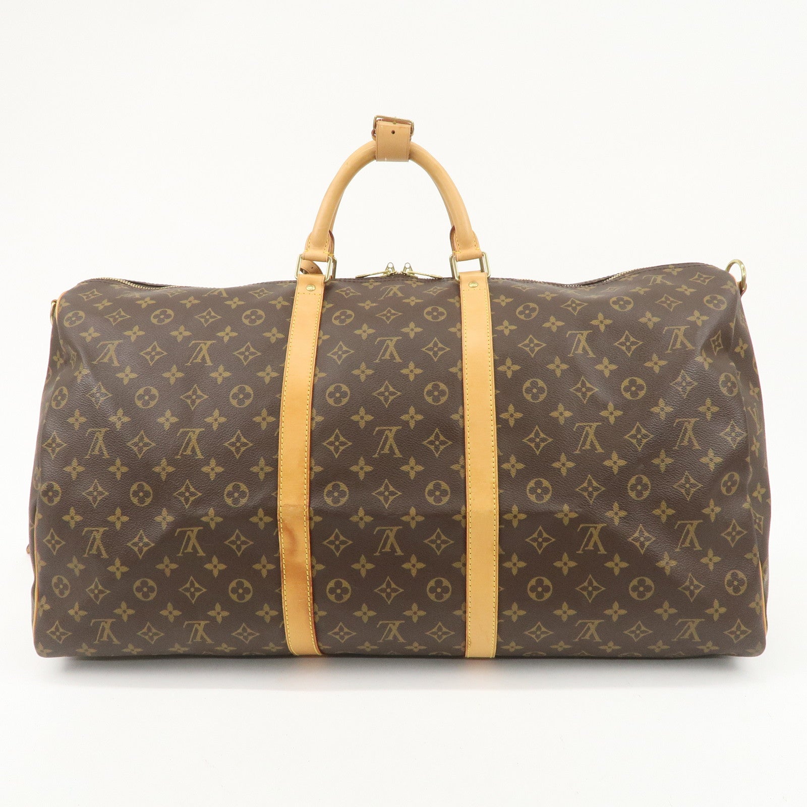 Louis Vuitton Monogram Keep All Bandouliere 60 Bag Brown M41412 Used