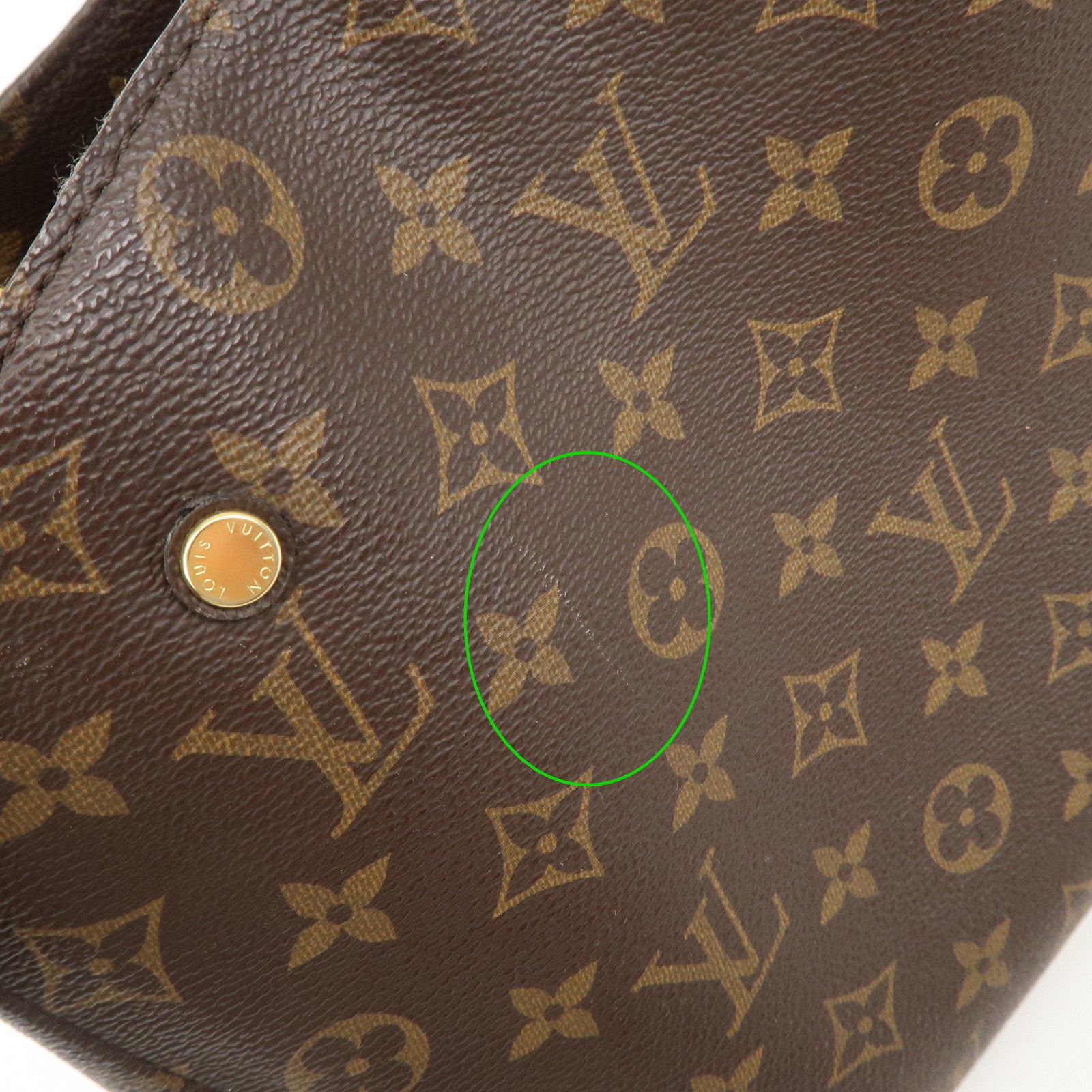 Louis Vuitton Monogram Montaigne MM 2Way Bag Hand Bag M41056 Used