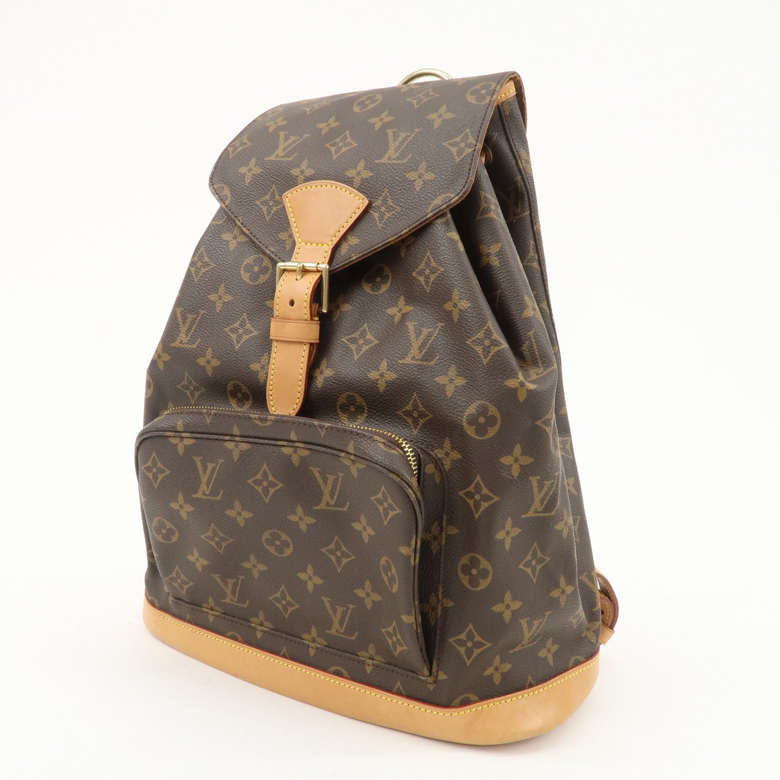 Louis Vuitton Monogram Montsouris GM Back Pack Brown M51135 Used