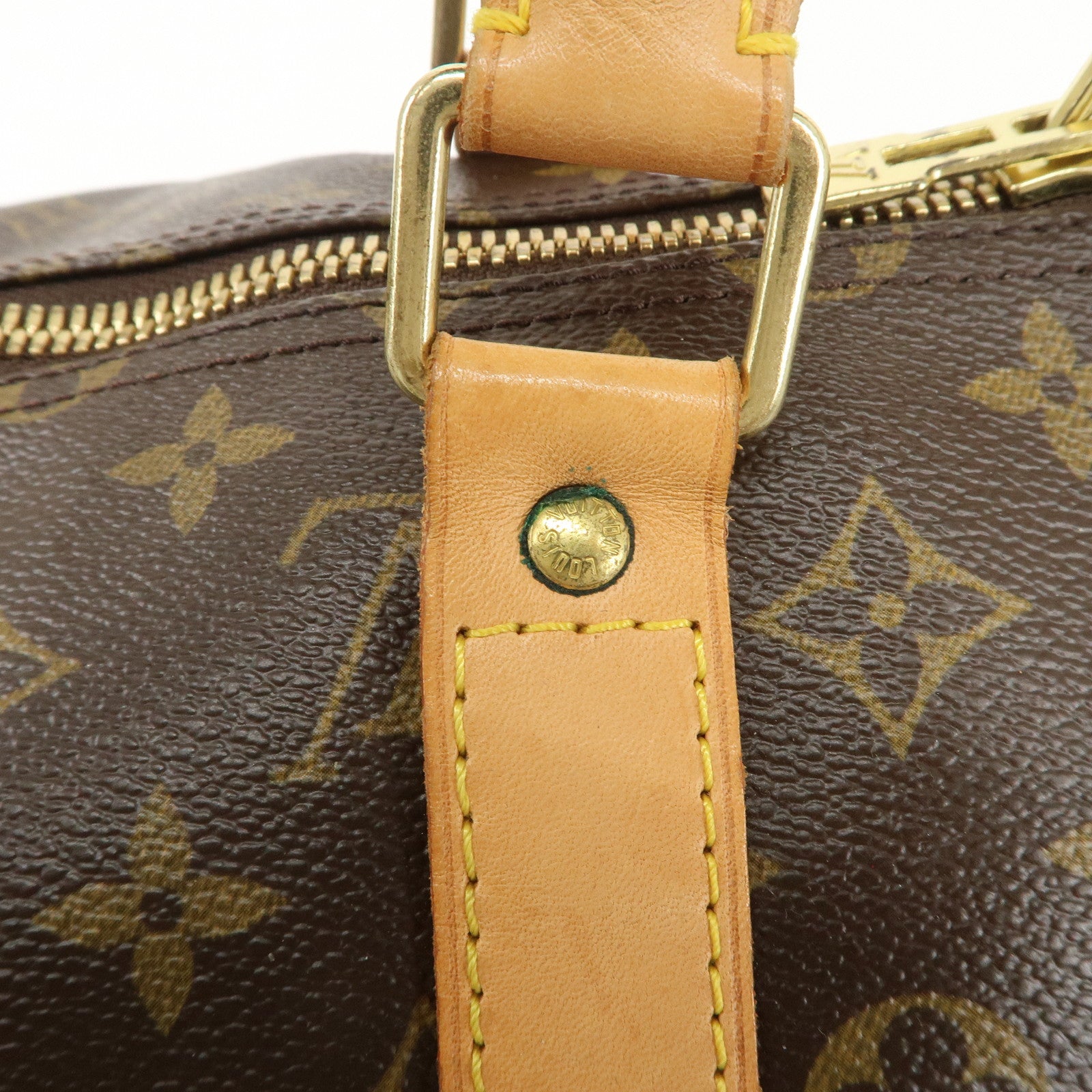 Louis Vuitton Monogram Keep All Bandouliere 55 Bag Brown M41414 Used