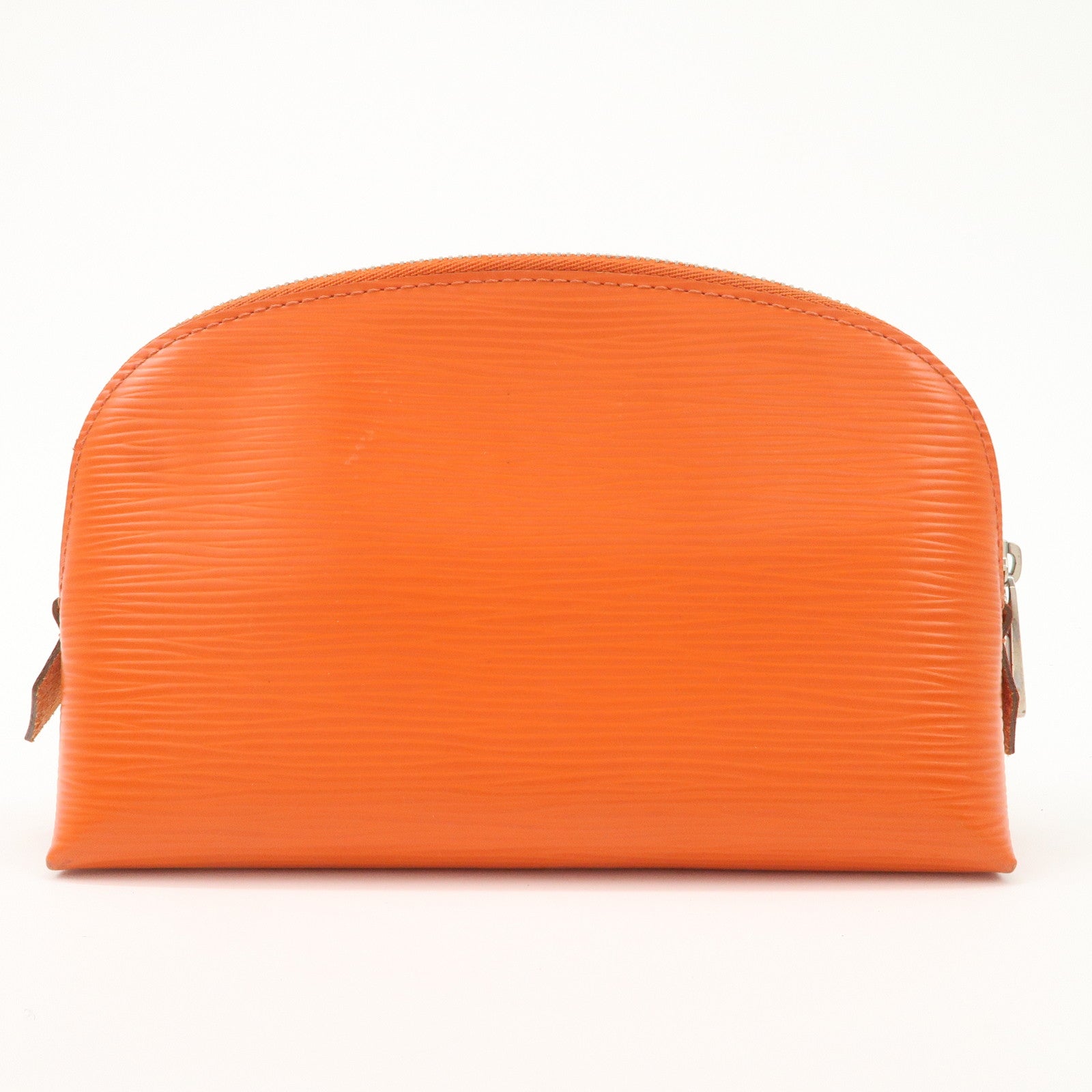 Louis Vuitton Epi Pochette Cosmetic PM Pouch Pimont Orange M40642 Used