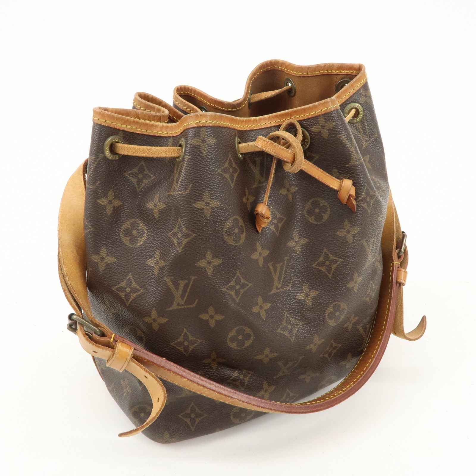 Louis Vuitton Monogram Petit Noe Shoulder Bag Brown M42226 Used