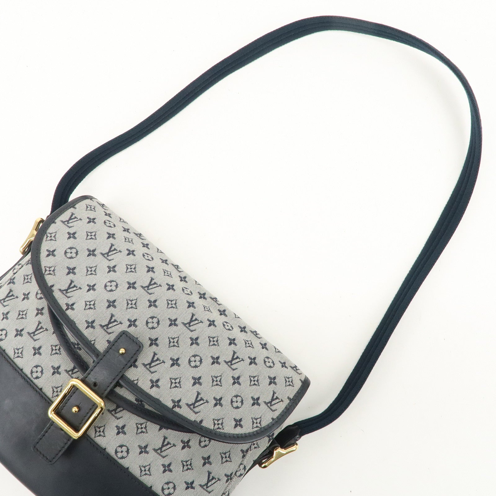 Louis Vuitton Monogram Mini Belanger Shoulder Bag Blue M92670 Used