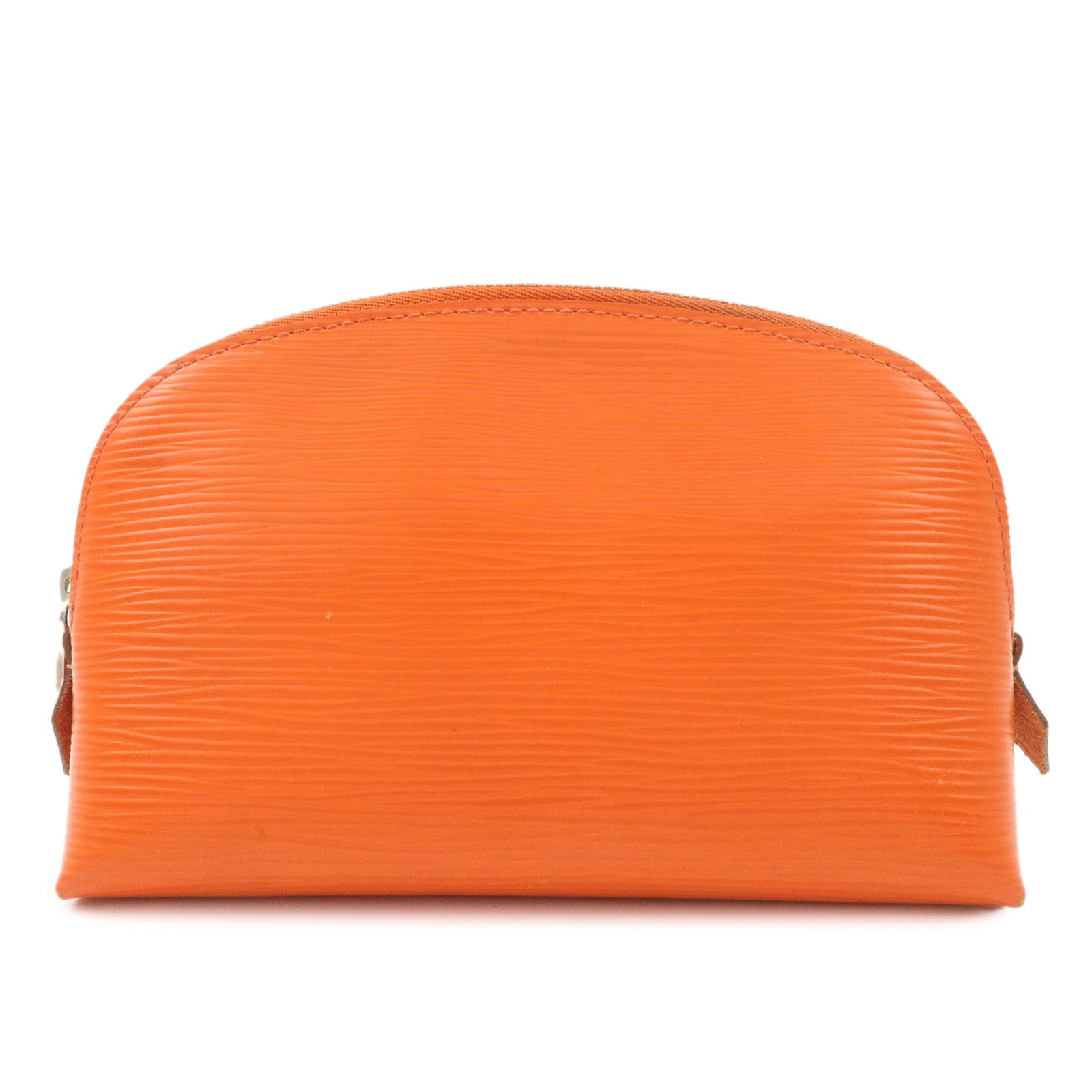 Louis Vuitton Epi Pochette Cosmetic PM Pouch Pimont Orange M40642 Used