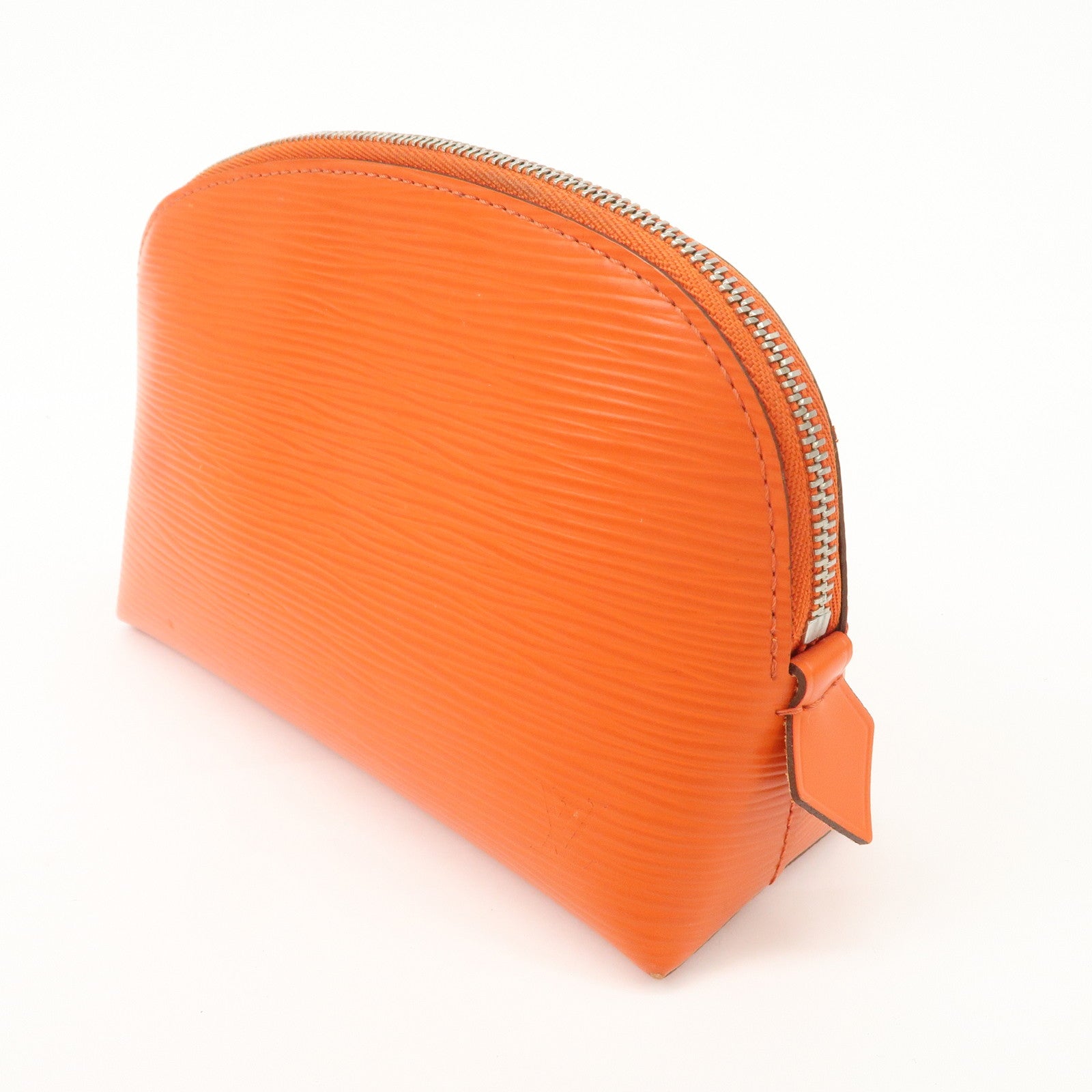 Louis Vuitton Epi Pochette Cosmetic PM Pouch Pimont Orange M40642 Used