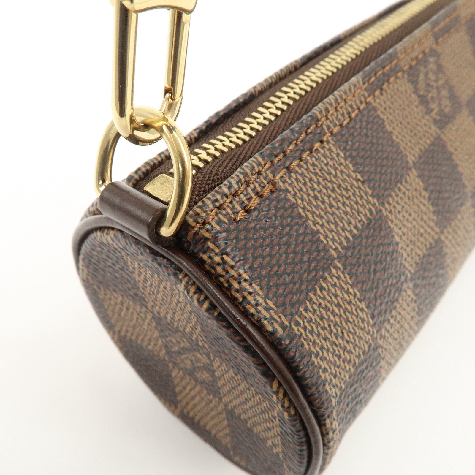 Louis Vuitton Damier Mini Pouch for Papillon Bag Damier Ebene Used