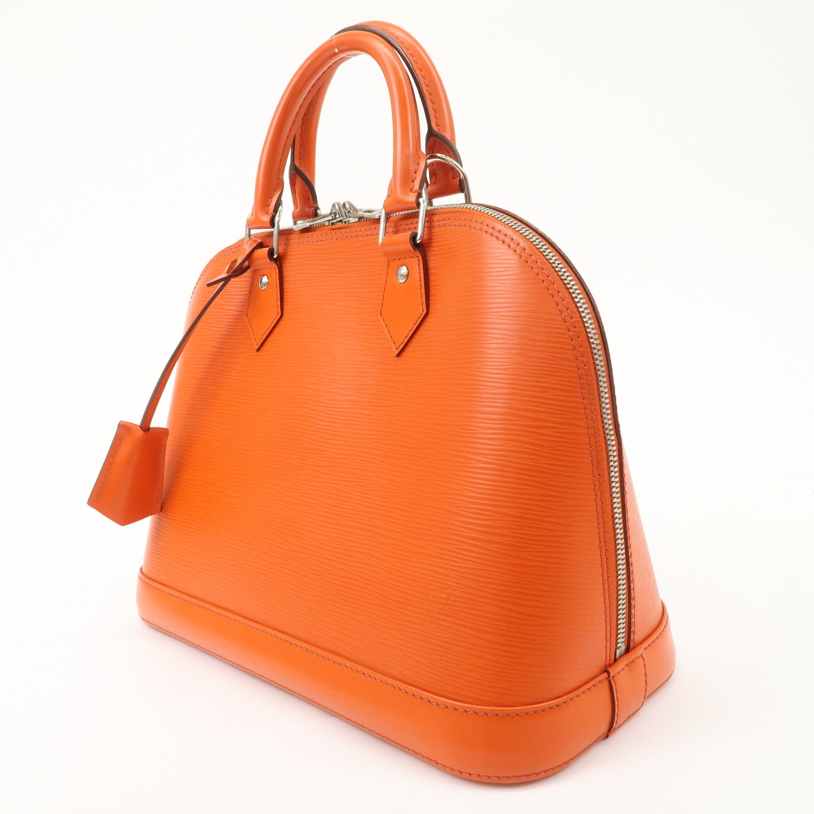 Louis Vuitton Epi Alma PM Hand Bag Pimont Orange M40623 Used