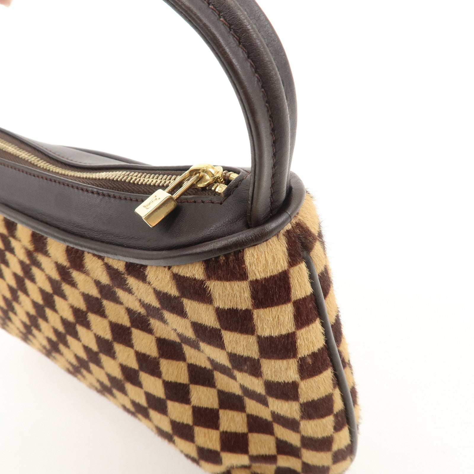 Louis Vuitton Damier Sauvage Tiger Hand Bag Brown M92132 Used