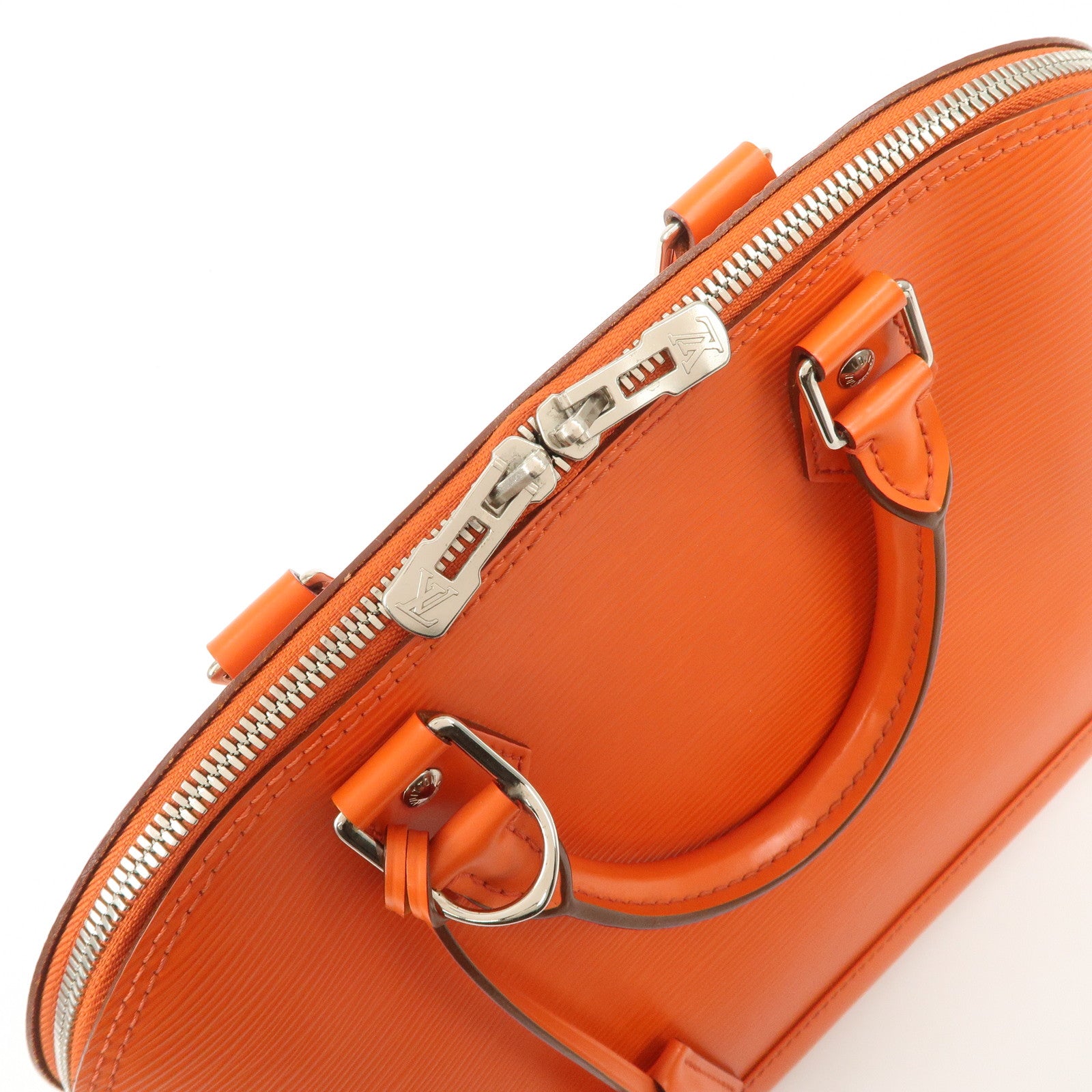 Louis Vuitton Epi Alma PM Hand Bag Pimont Orange M40623 Used