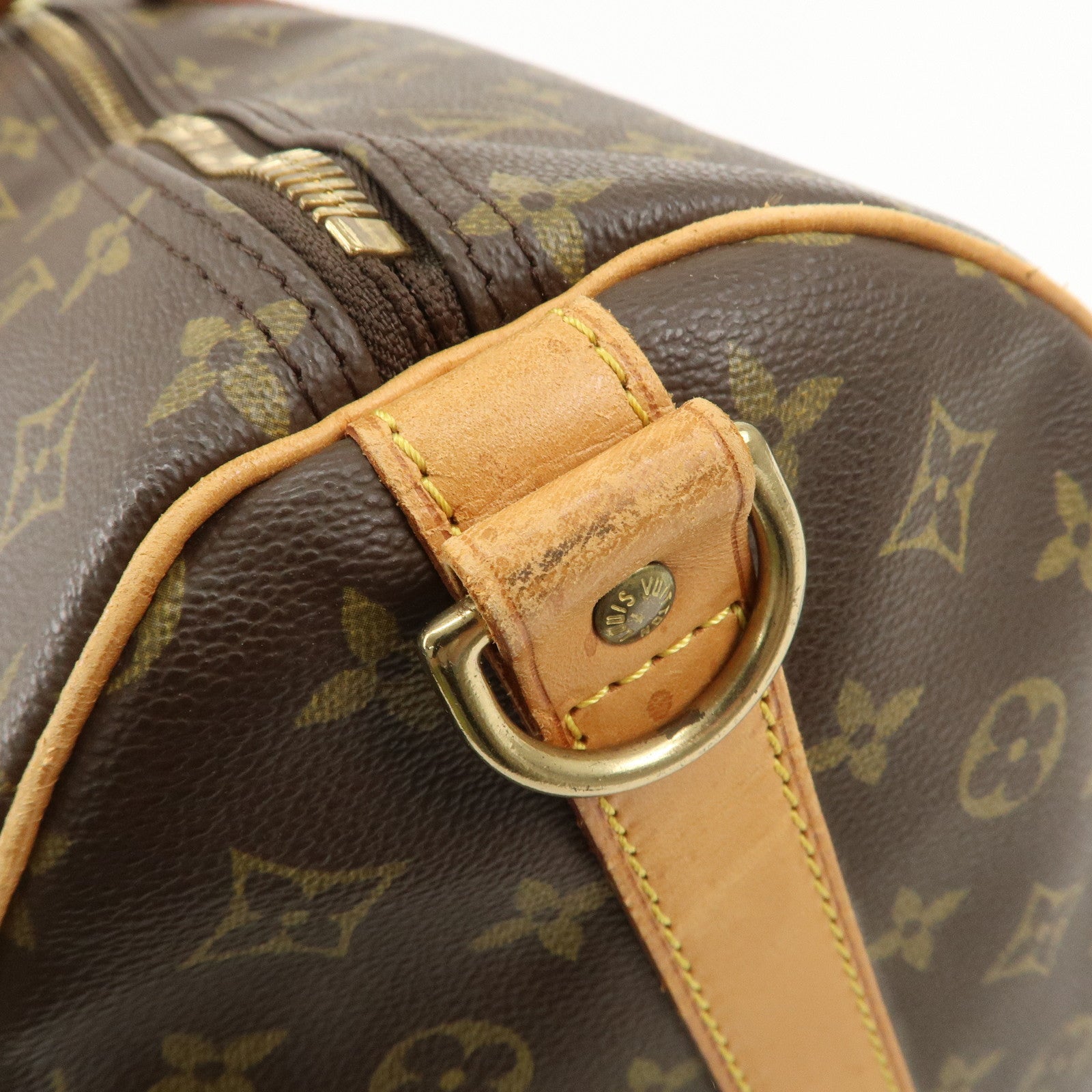 Louis Vuitton Monogram Keep All Bandouliere 60 Bag Brown M41412 Used