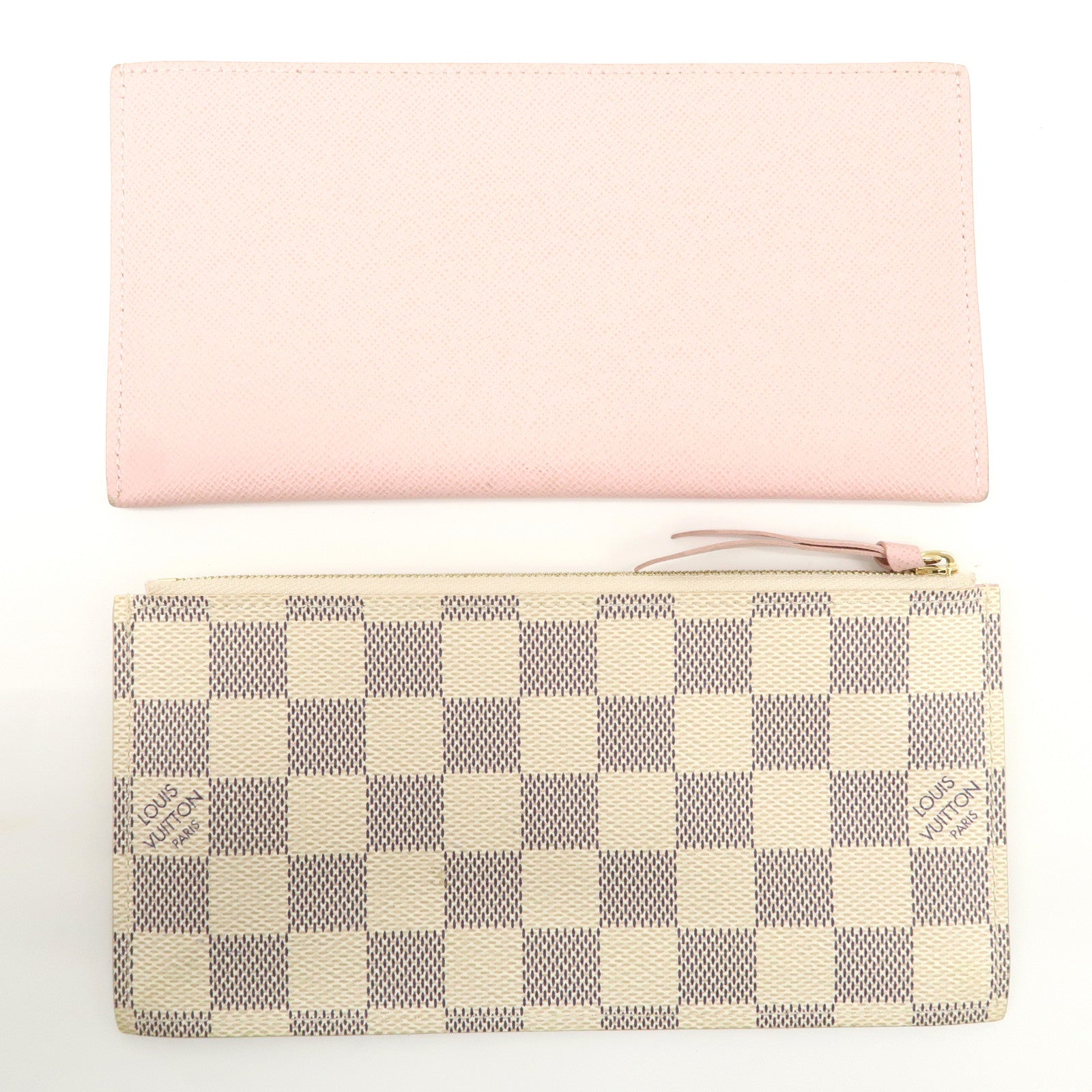 Louis Vuitton Damier Azur Pochette Félicie Clutch Bag Ivory N63106 Used