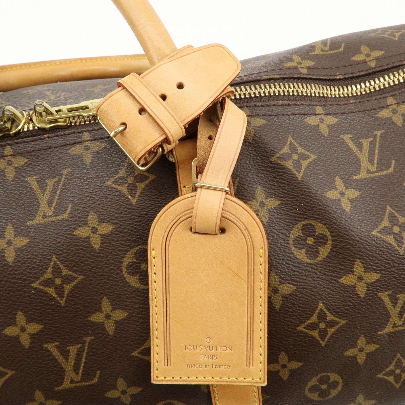 Louis Vuitton Monogram Keep All Bandouliere 60 Bag Brown M41412 Used