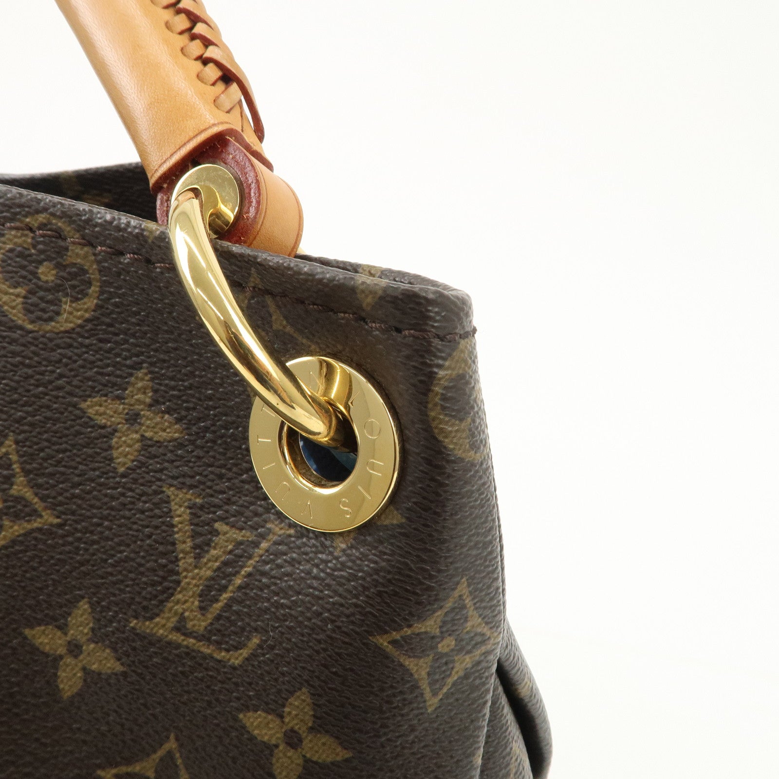 Louis Vuitton Monogram Artsy MM Shoulder Bag M40249 Brown Used