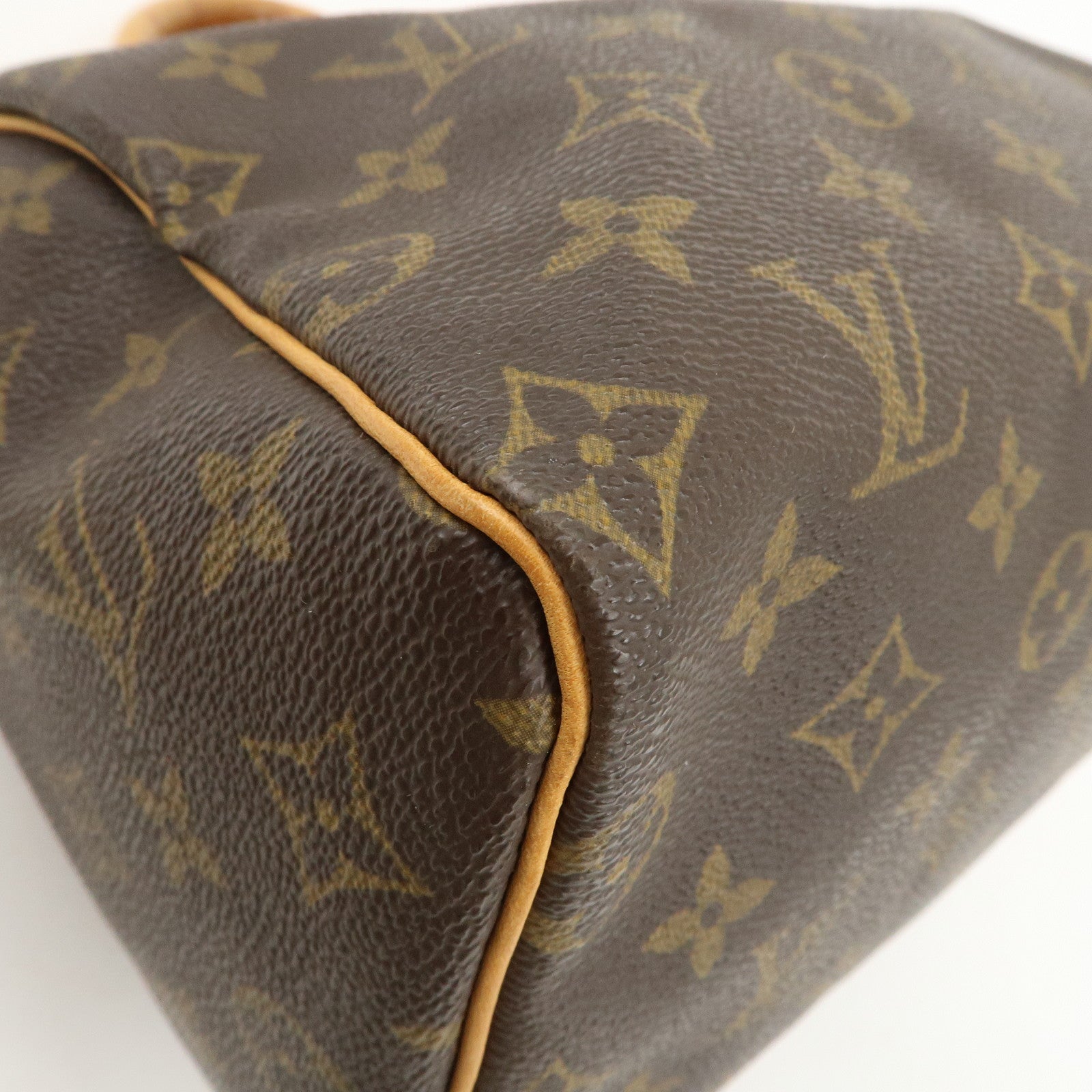 Louis Vuitton Monogram Speedy 25 Hand Bag Boston Bag Brown M41528 Used