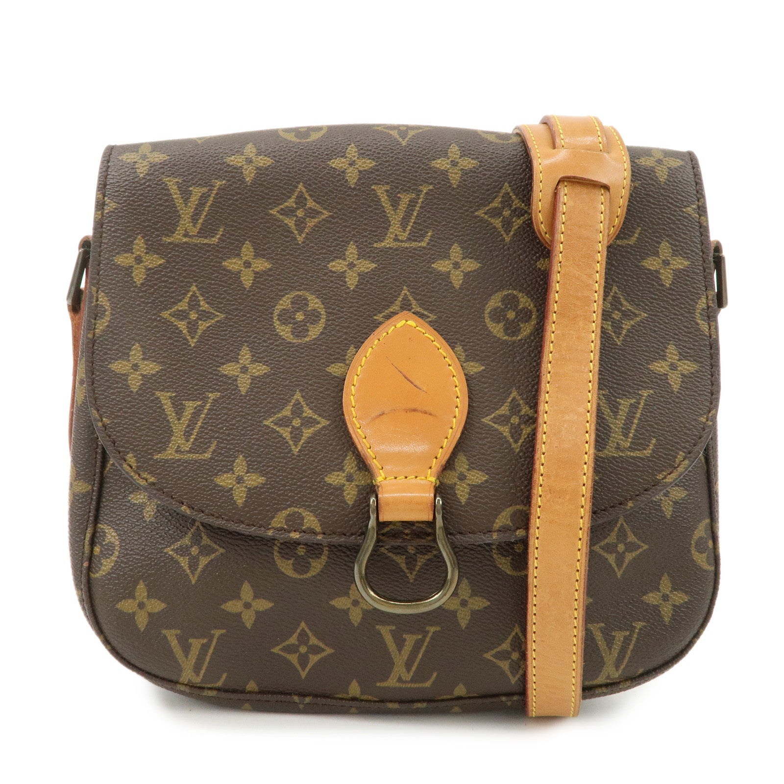 Louis Vuitton Monogram Saint Cloud GM Shoulder Bag Brown M51242