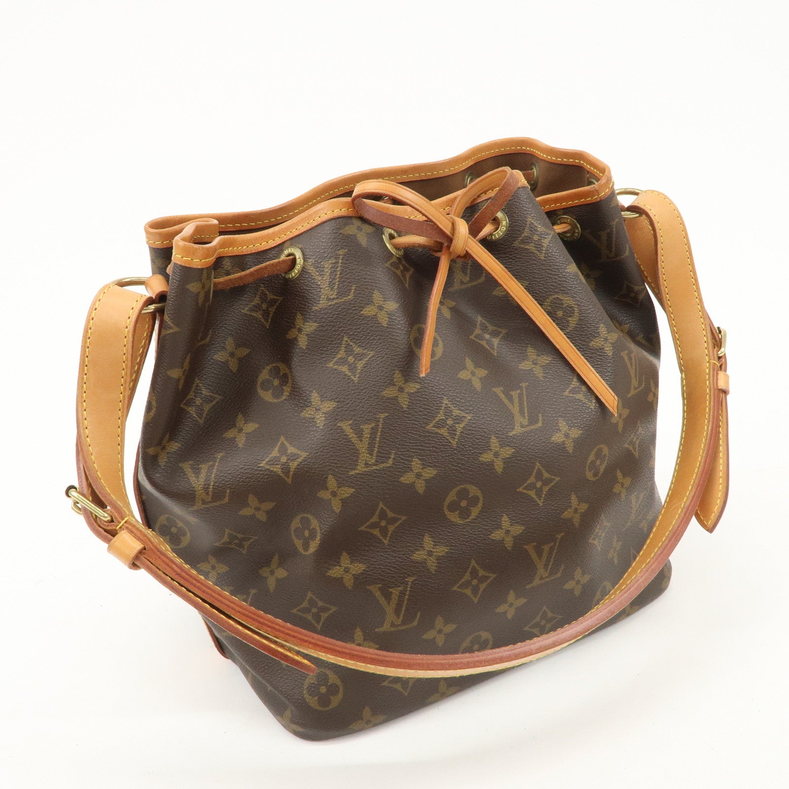 Louis Vuitton Monogram Petit Noe Shoulder Bag Brown M42226 Used