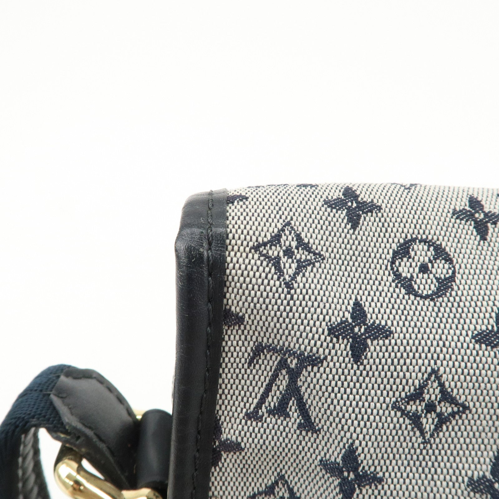 Louis Vuitton Monogram Mini Belanger Shoulder Bag Blue M92670 Used